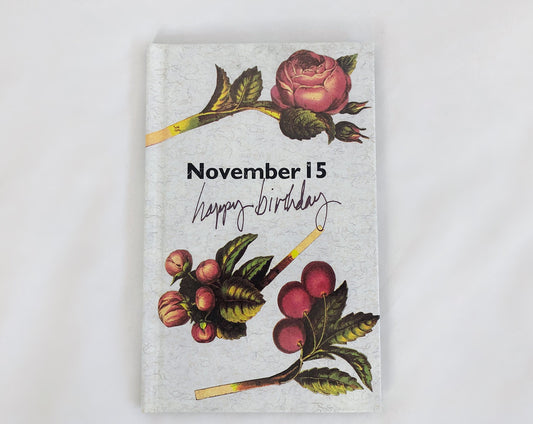 Vintage 90’s NOVEMBER 15th Happy BIRTHDAY Historical Natalis Press Hardcover Book