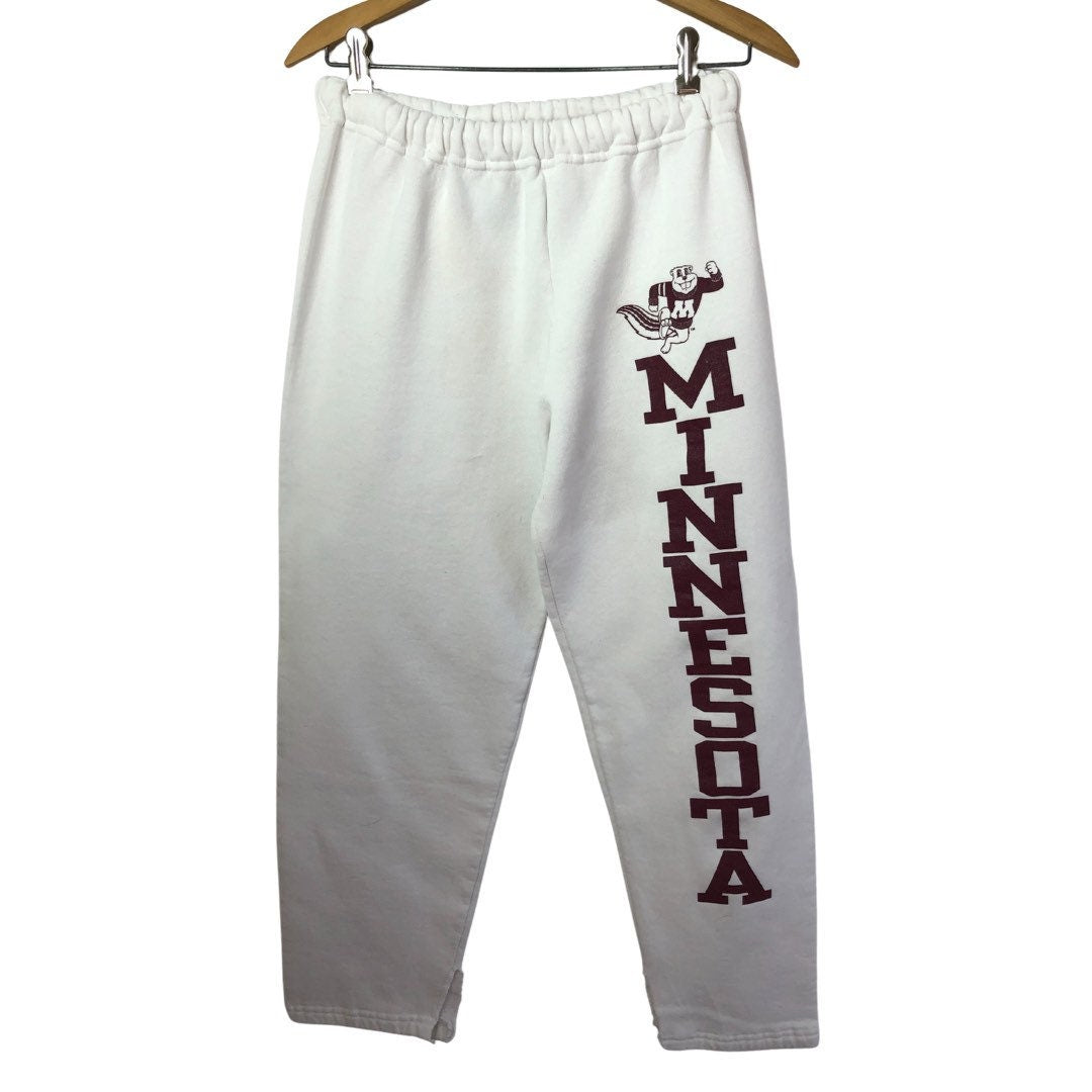 Vintage 90’s Minnesota Gophers Collegiate Spell-Out Russell Athletics 50/50 Sweatpants Size Small