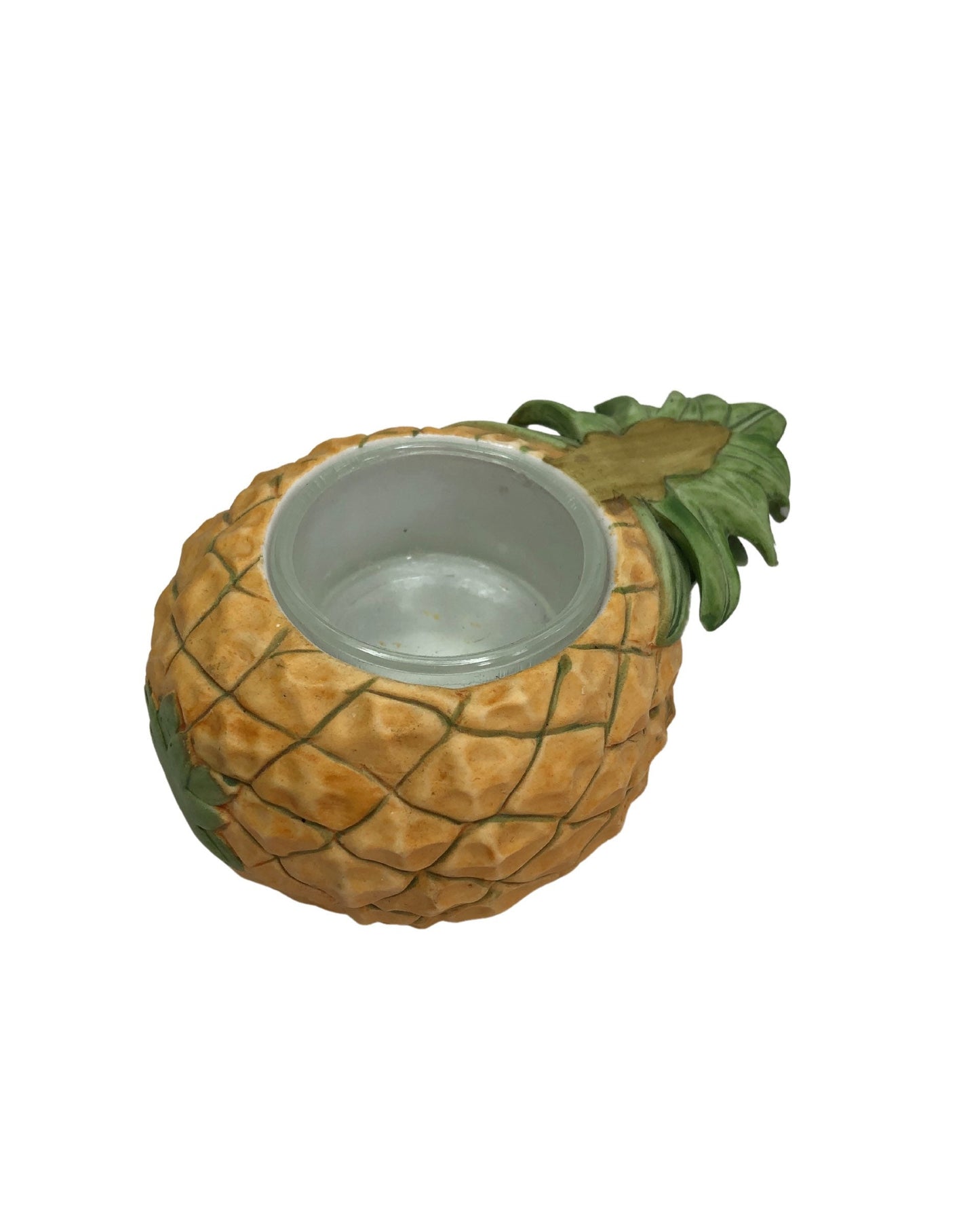Vintage 90’s Ceramic Fruit  Your Choice- Pineapple Green Apple - Cantaloupe PARTYLITE Votive Candle Holder