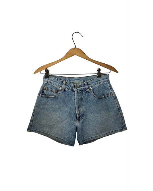 Vintage 90’s STEEL DENIM 5 Pocket 3” Short Jean Shorts Wms Size 24