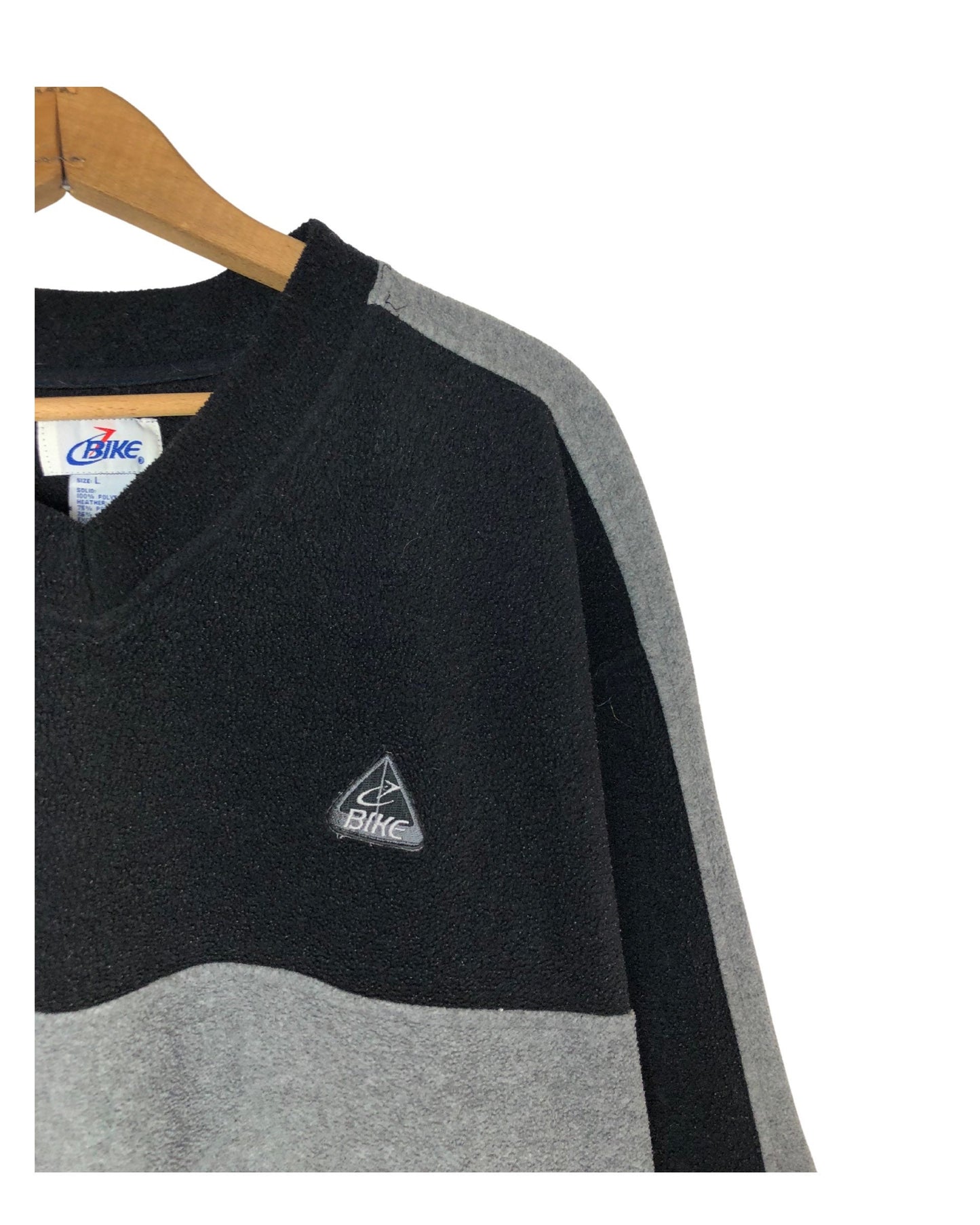 90’s BIKE Athletic Fuzzy Cozy Fleece Pullover Sweatshirt Size XL