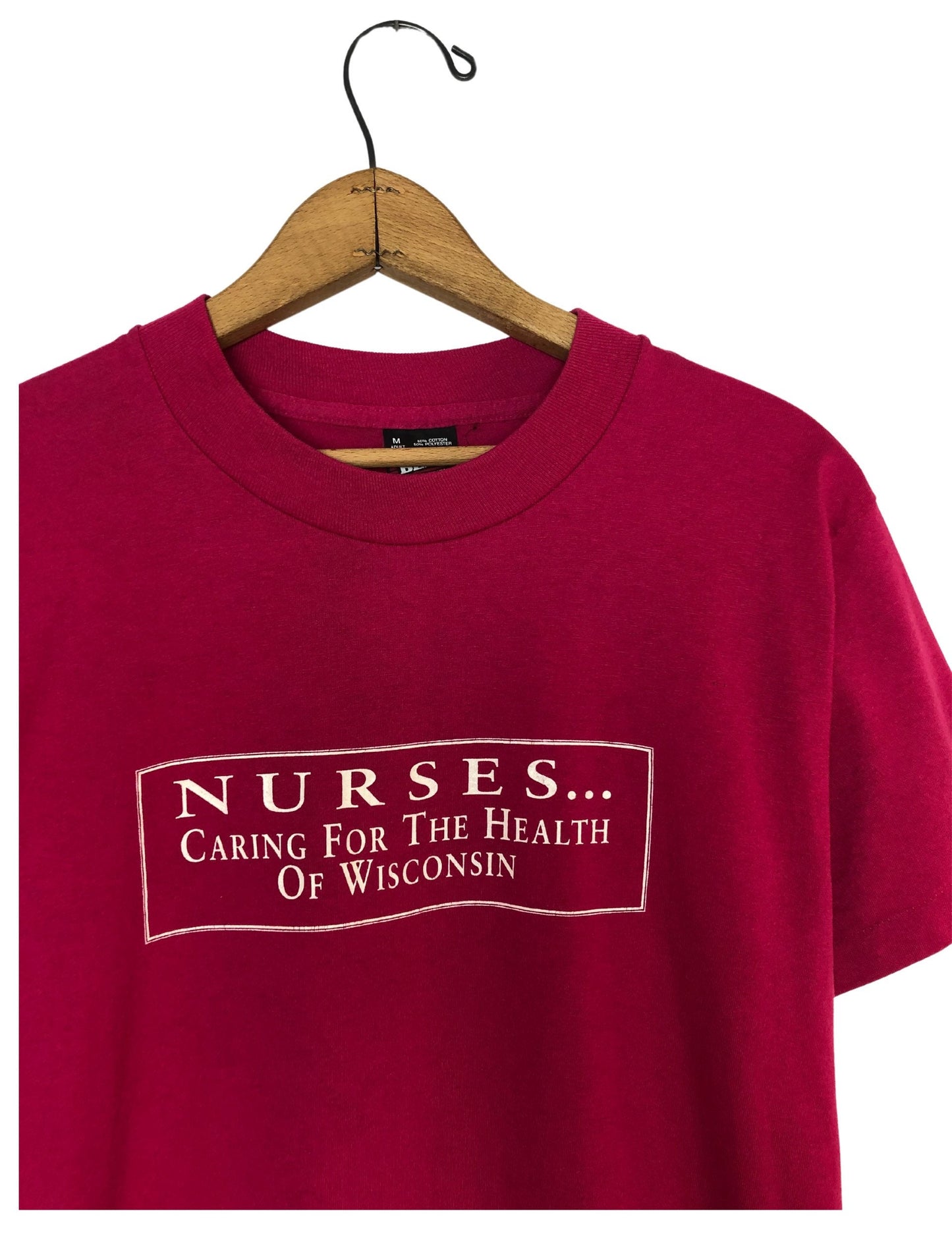 Vintage 90’s Nurses Essential Workers Wisconsin Super Soft Fruit of the Loom T-Shirt Size Medium