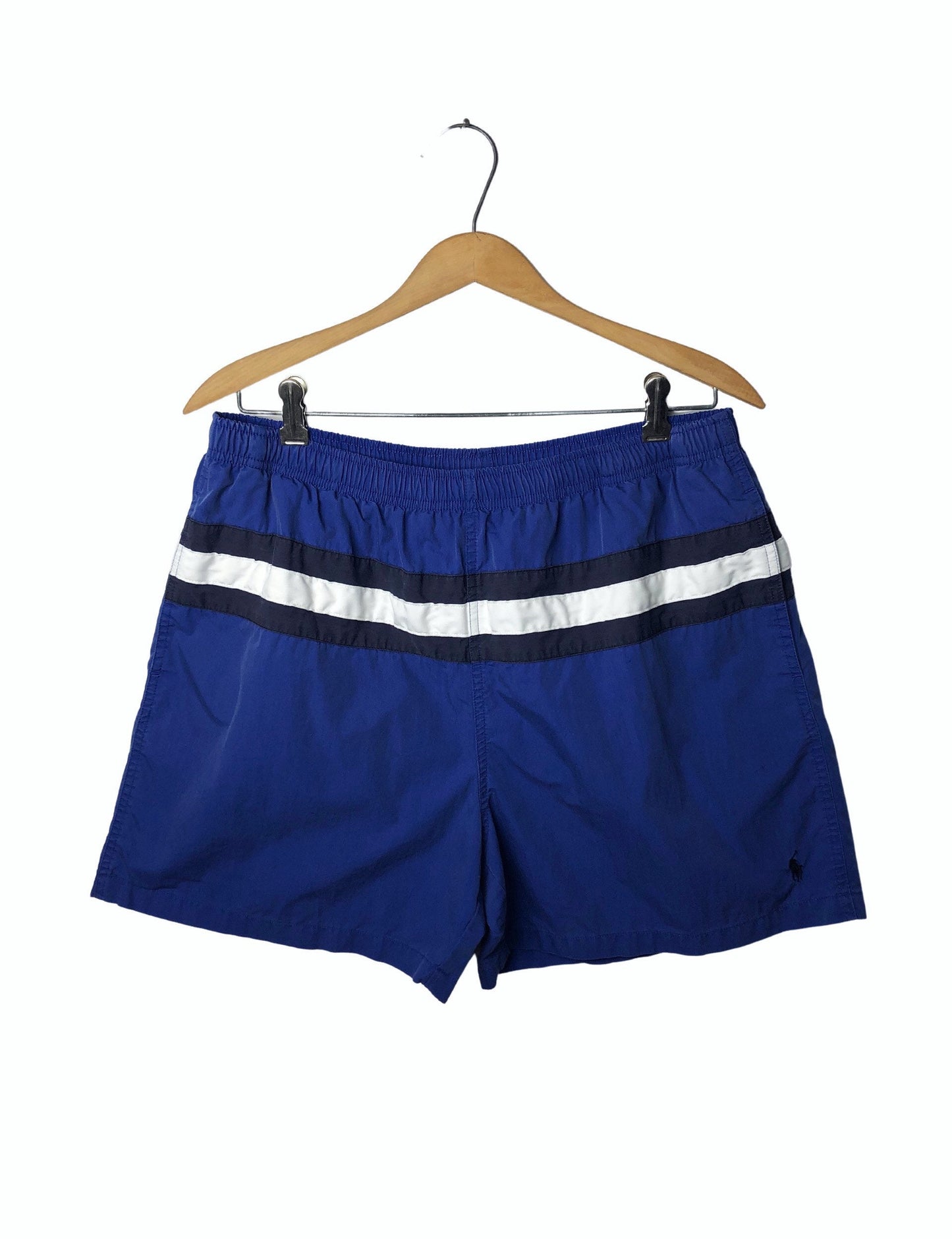 Vintage 90’s Ralph Lauren POLO Sport Stripe 5” Mesh-Lined Swim Trunks Size Medium