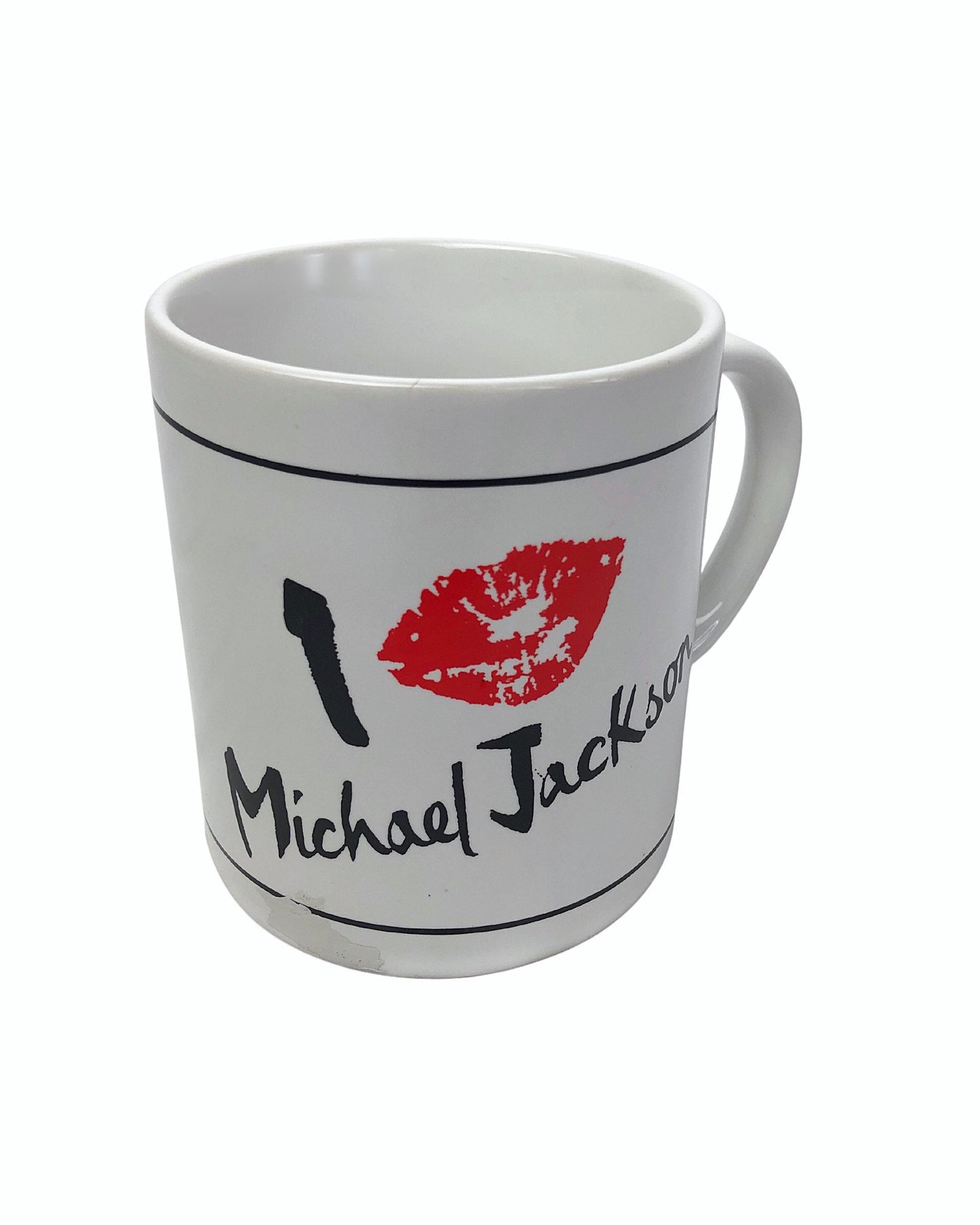 80’s I Love Michael Jackson Kiss Coffee Mug