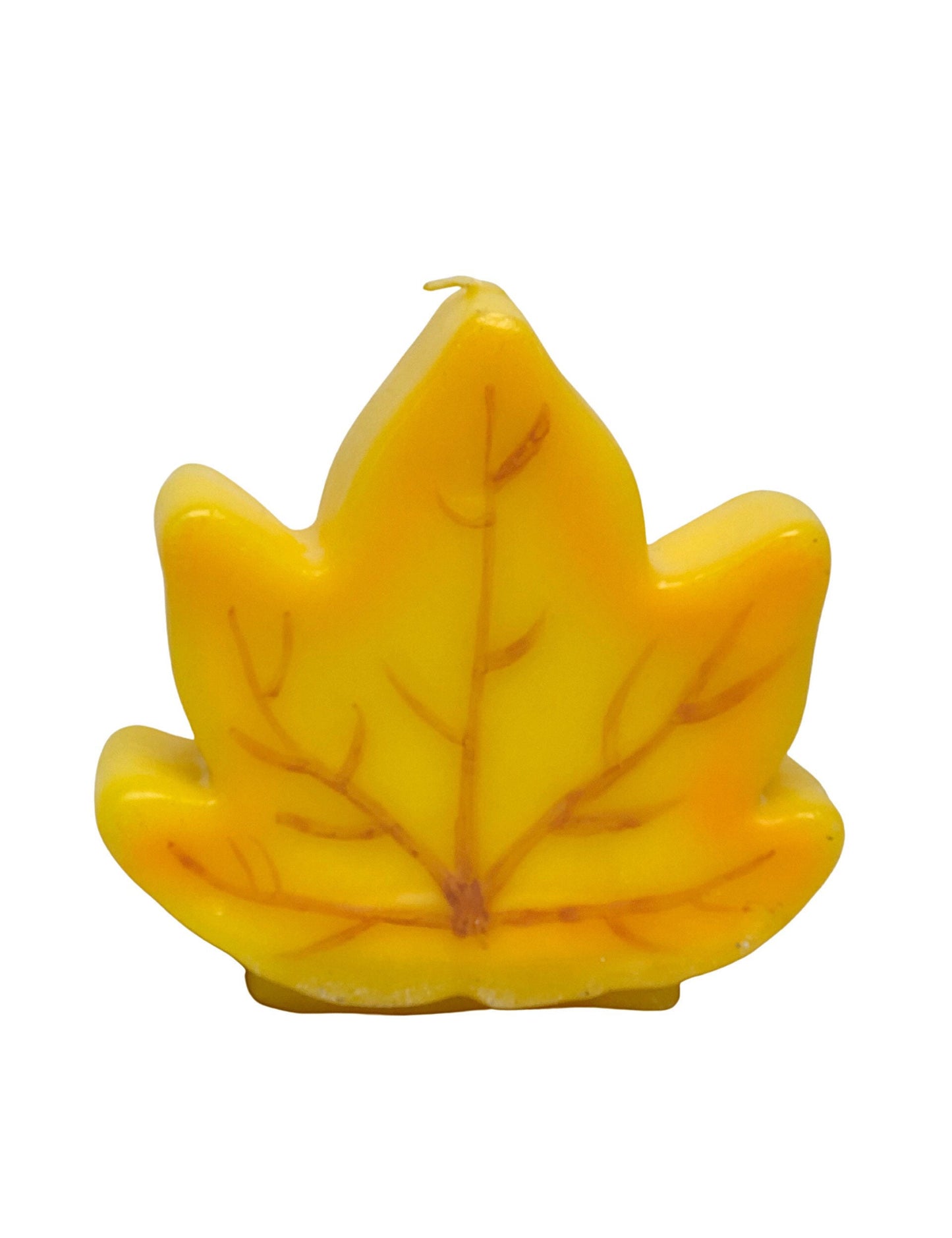 Vintage 90’s Fall Leaves Maple Leaf Shaped Candles 4” x 4”