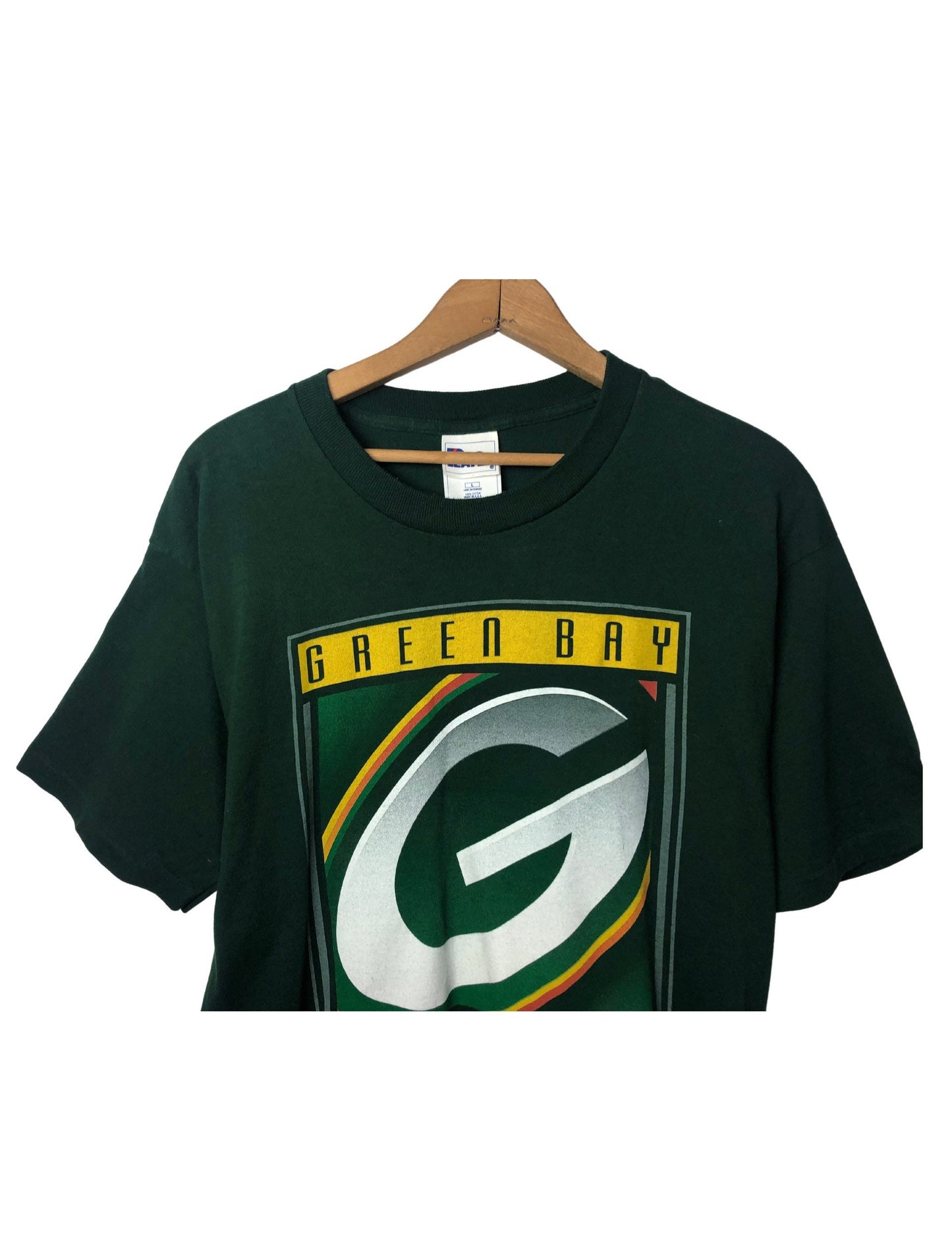 Vintage 90’s Green Bay Packers Pro Player Football 100% Cotton T-Shirt Size Large