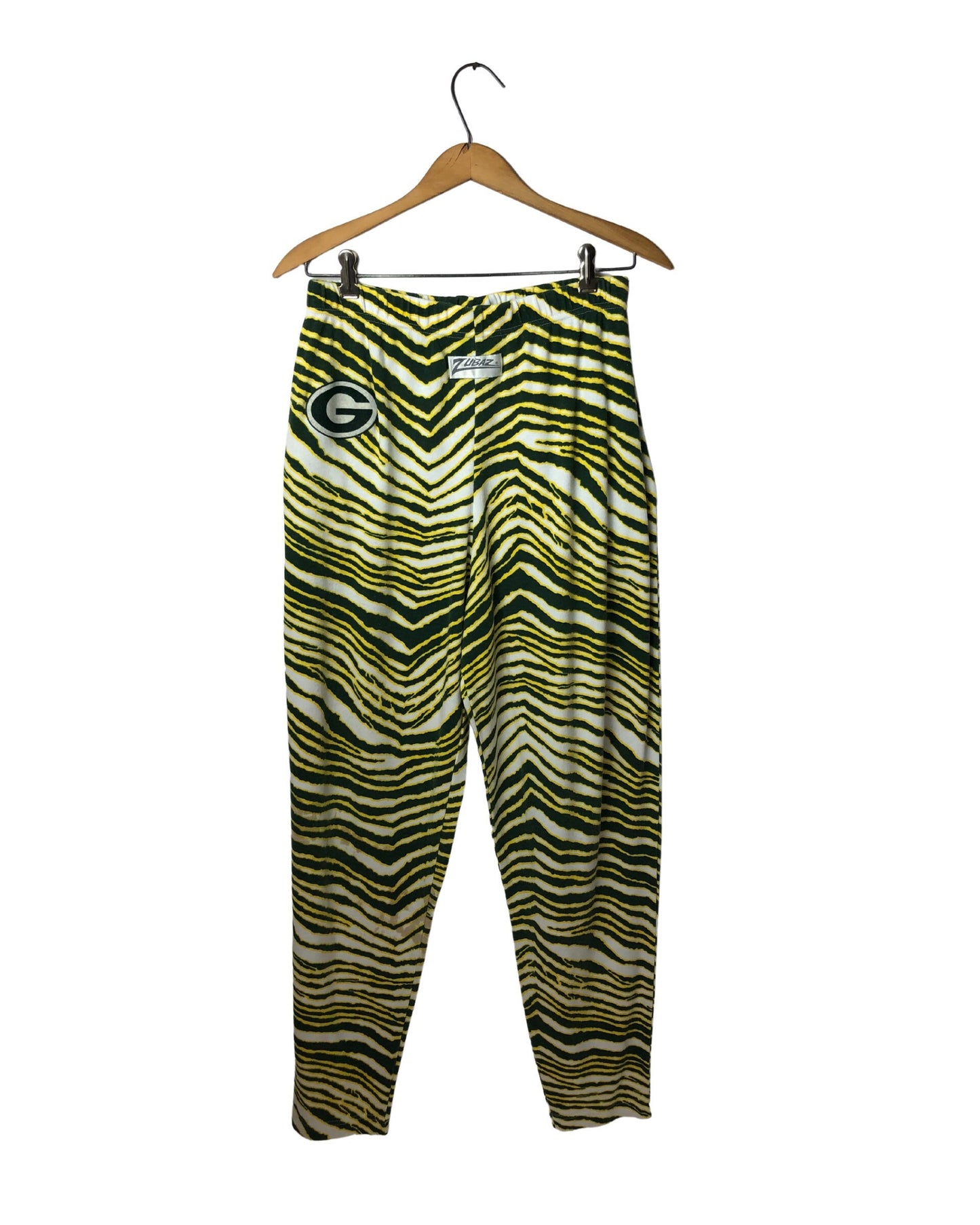 90’s Green Bay Packers Zubaz Zebra Print Sweatpants Size Large
