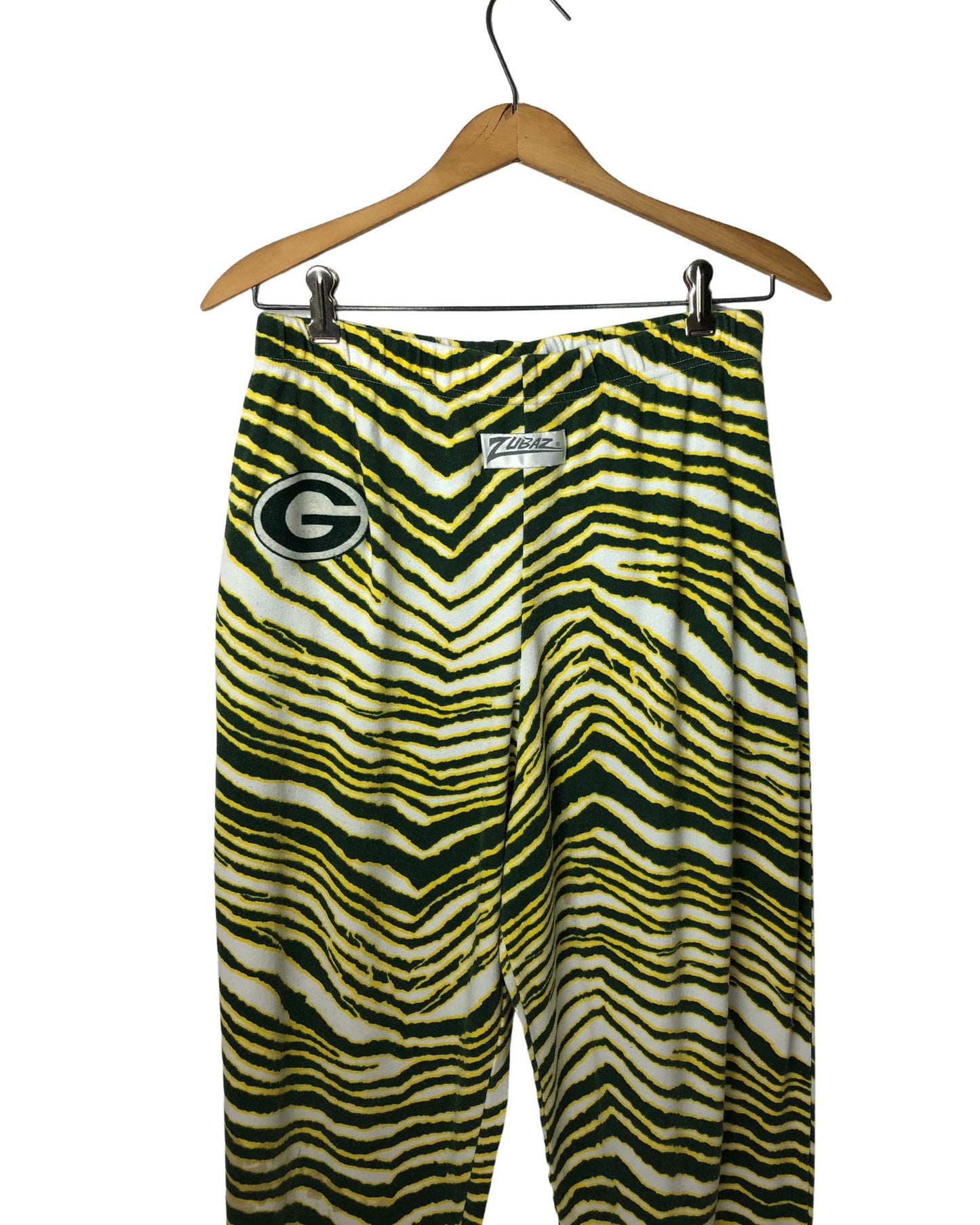 90’s Green Bay Packers Zubaz Zebra Print Sweatpants Size Large