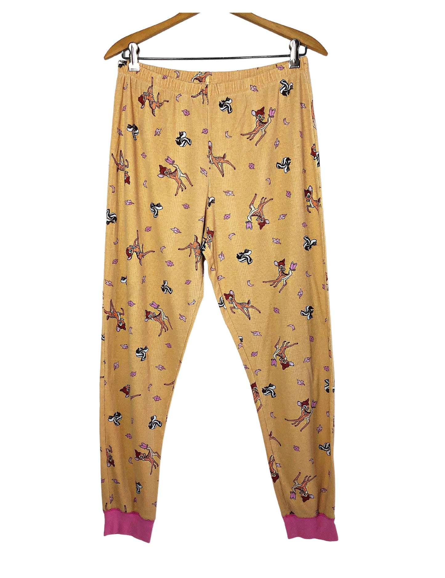 Vintage 70’s Disney BAMBI Thumper Ribbed Elastic Waist Pajama Capri Pants Size Medium