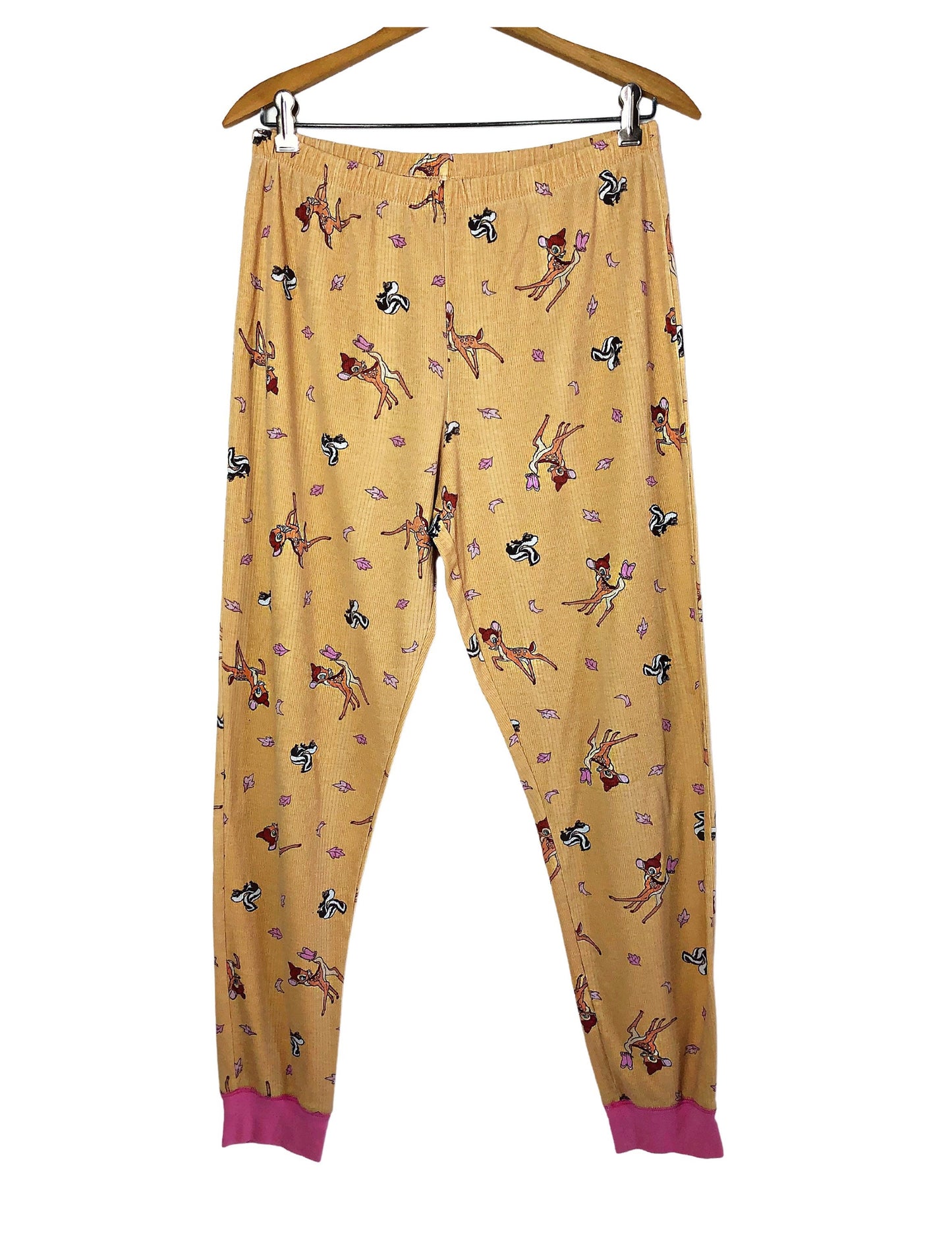 Vintage 70’s Disney BAMBI Thumper Ribbed Elastic Waist Pajama Capri Pants Size Medium
