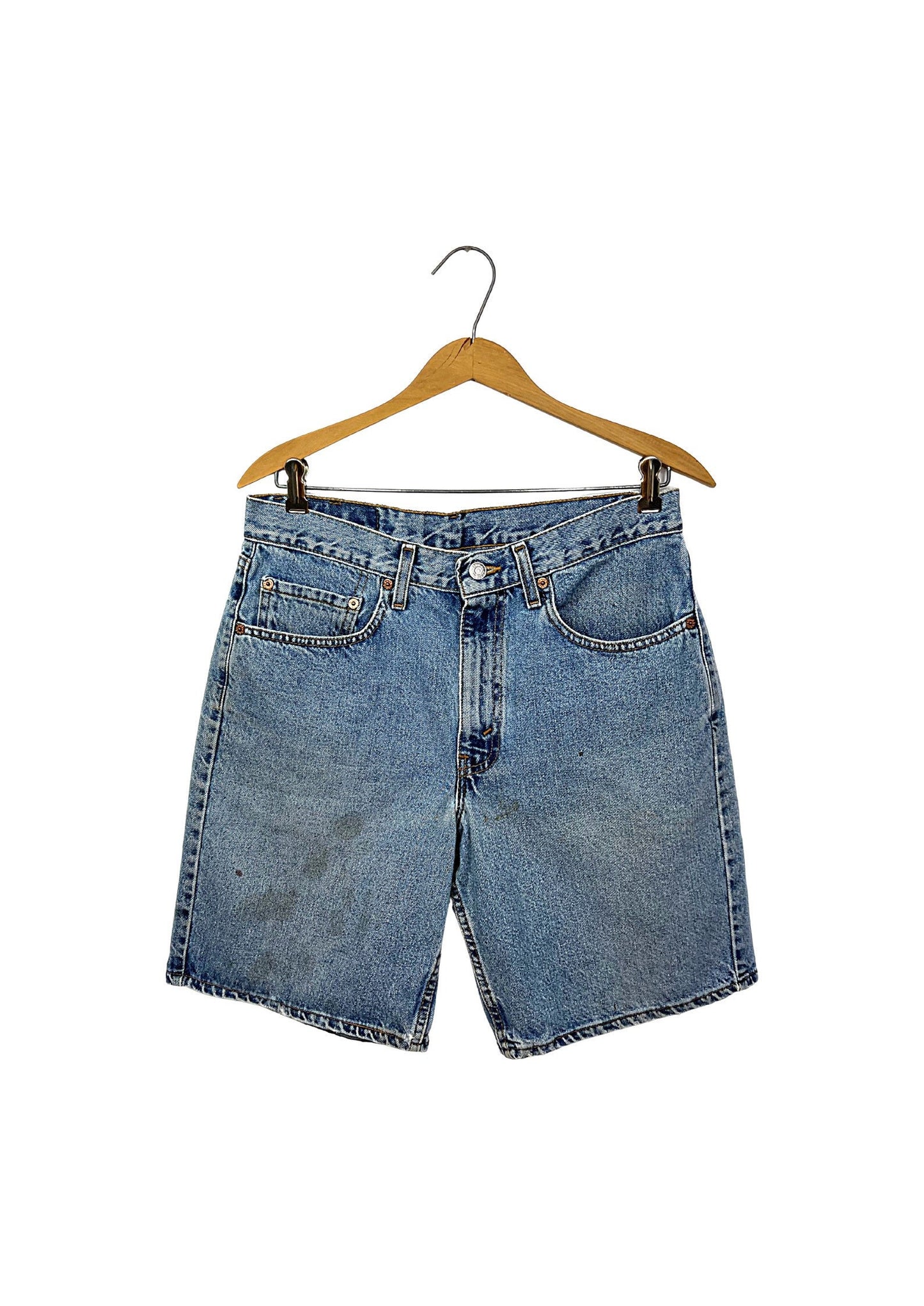 90's Levi 550 Red Tab Beat Up Jean Shorts Size 32