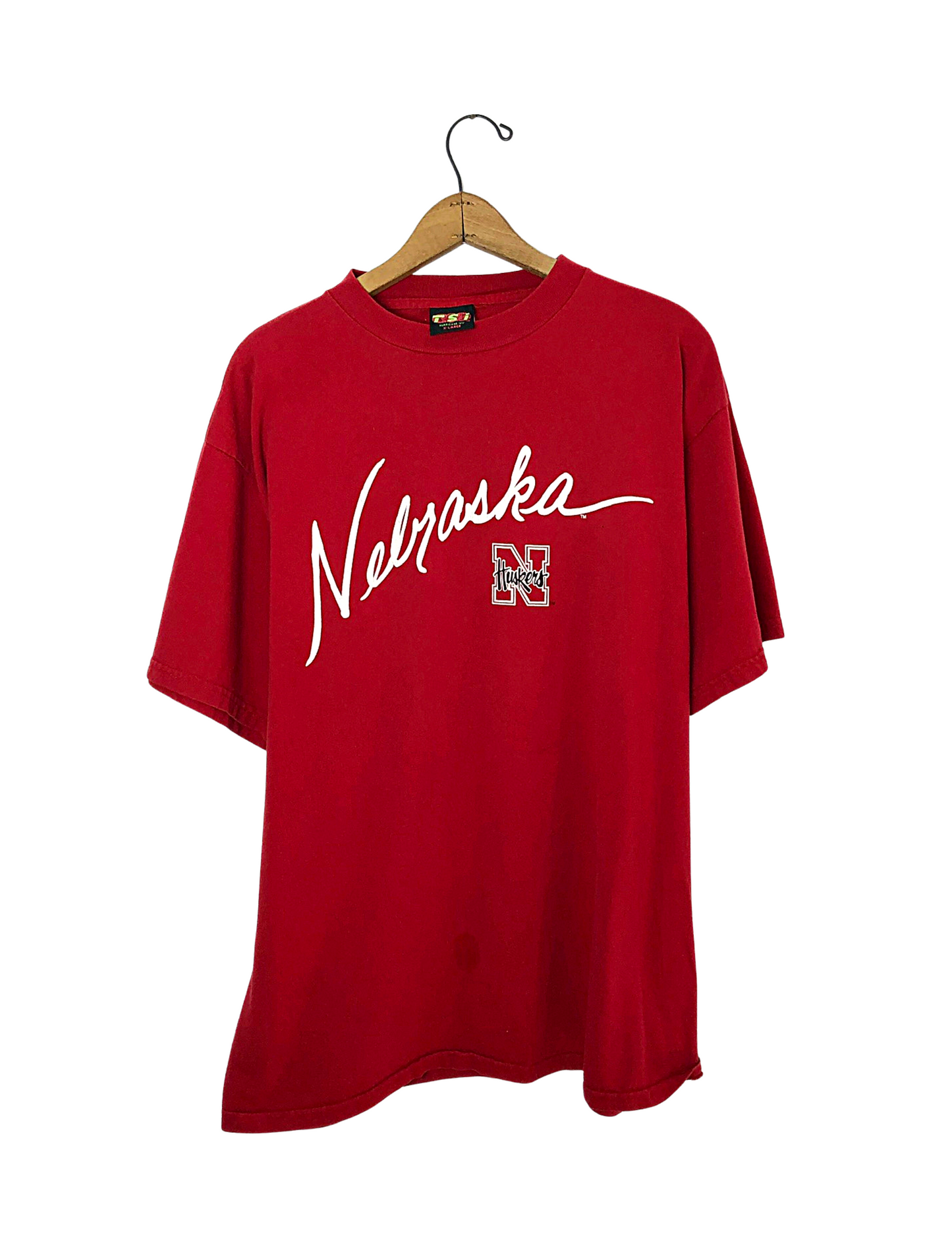 90’s Nebraska Corn HUSKERS College 100% Cotton T-Shirt