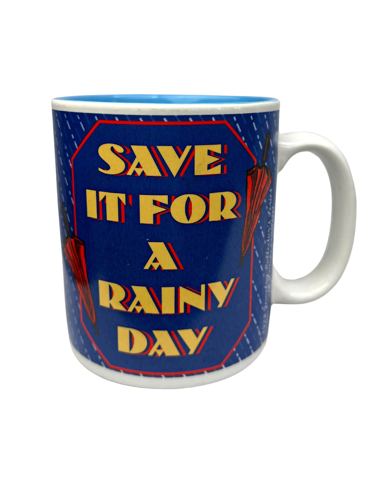 Vintage ‘95 1928 Jewelry Company Save It For A Rainy Day Coffee Mug