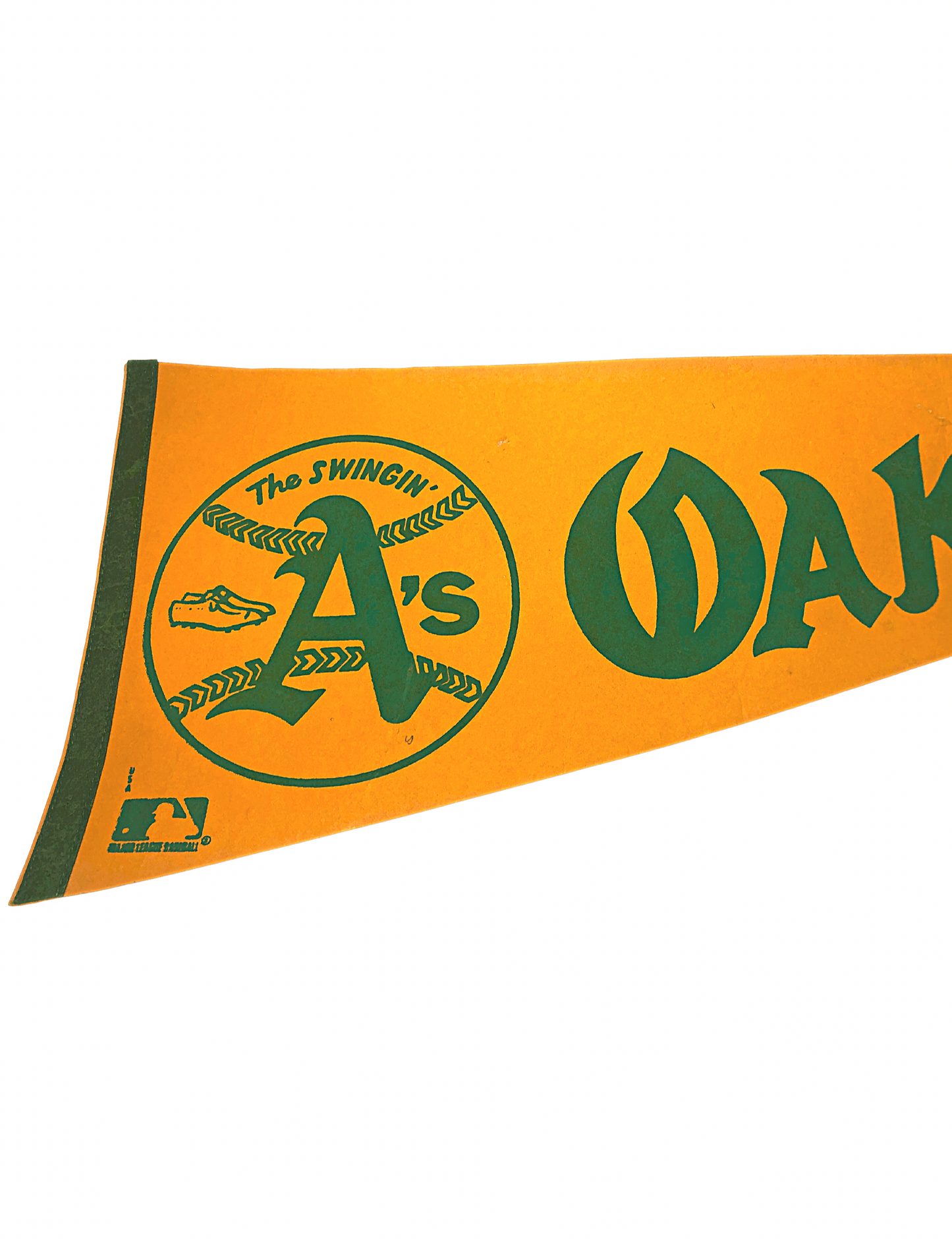 1970’s Oakland A’s Baseball Felt Pennant 30” x 12”
