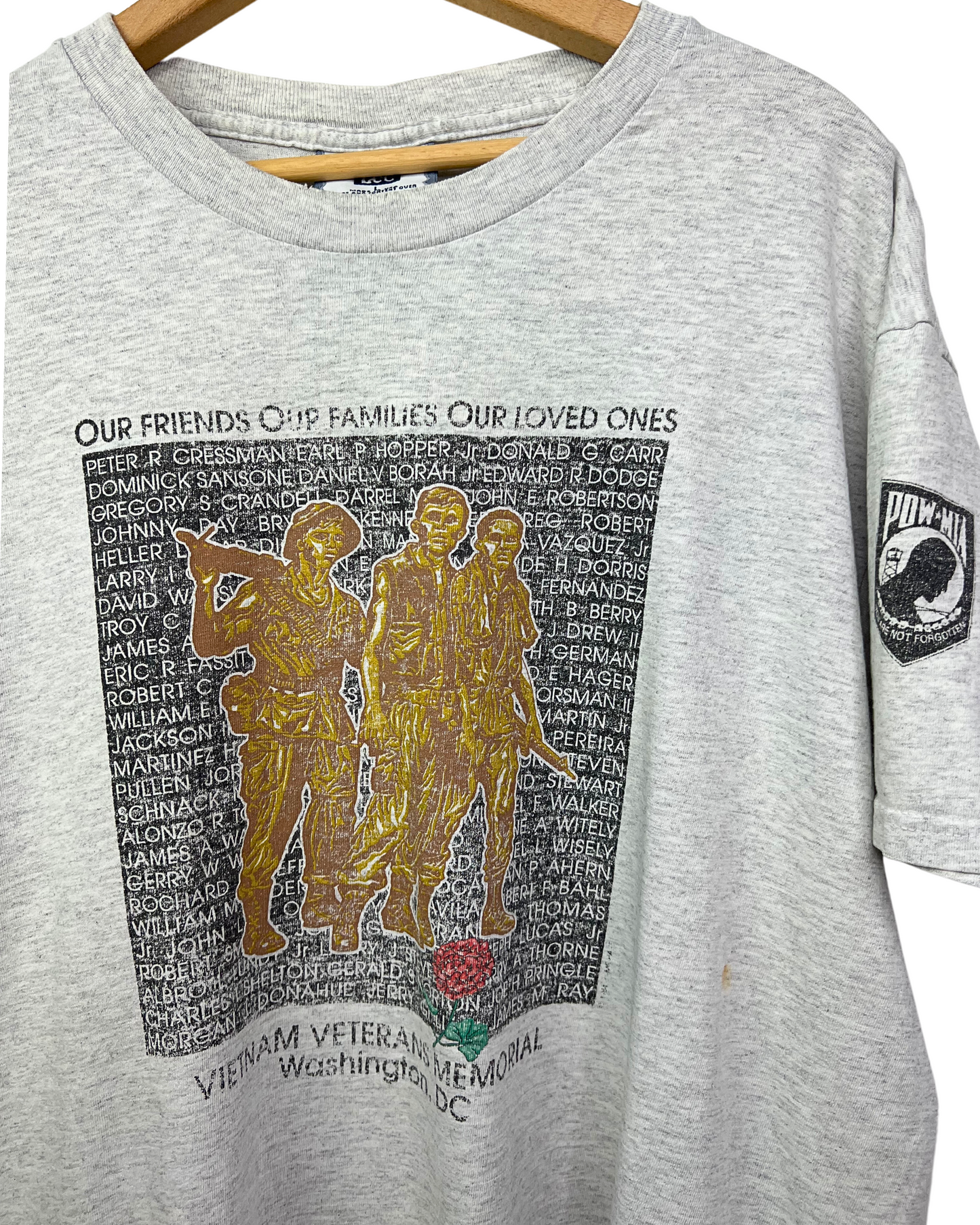 90's Vietnam Vets Memorial POW T-Shirt Size L