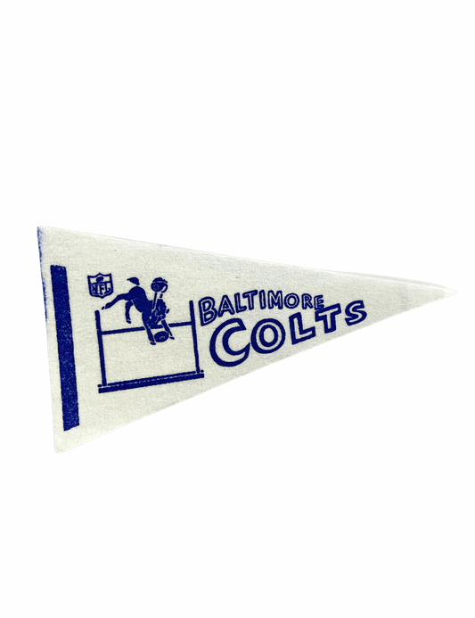 Vintage Baltimore Colts Rare! Mini Football Felt Pennant 9” x 4.25”