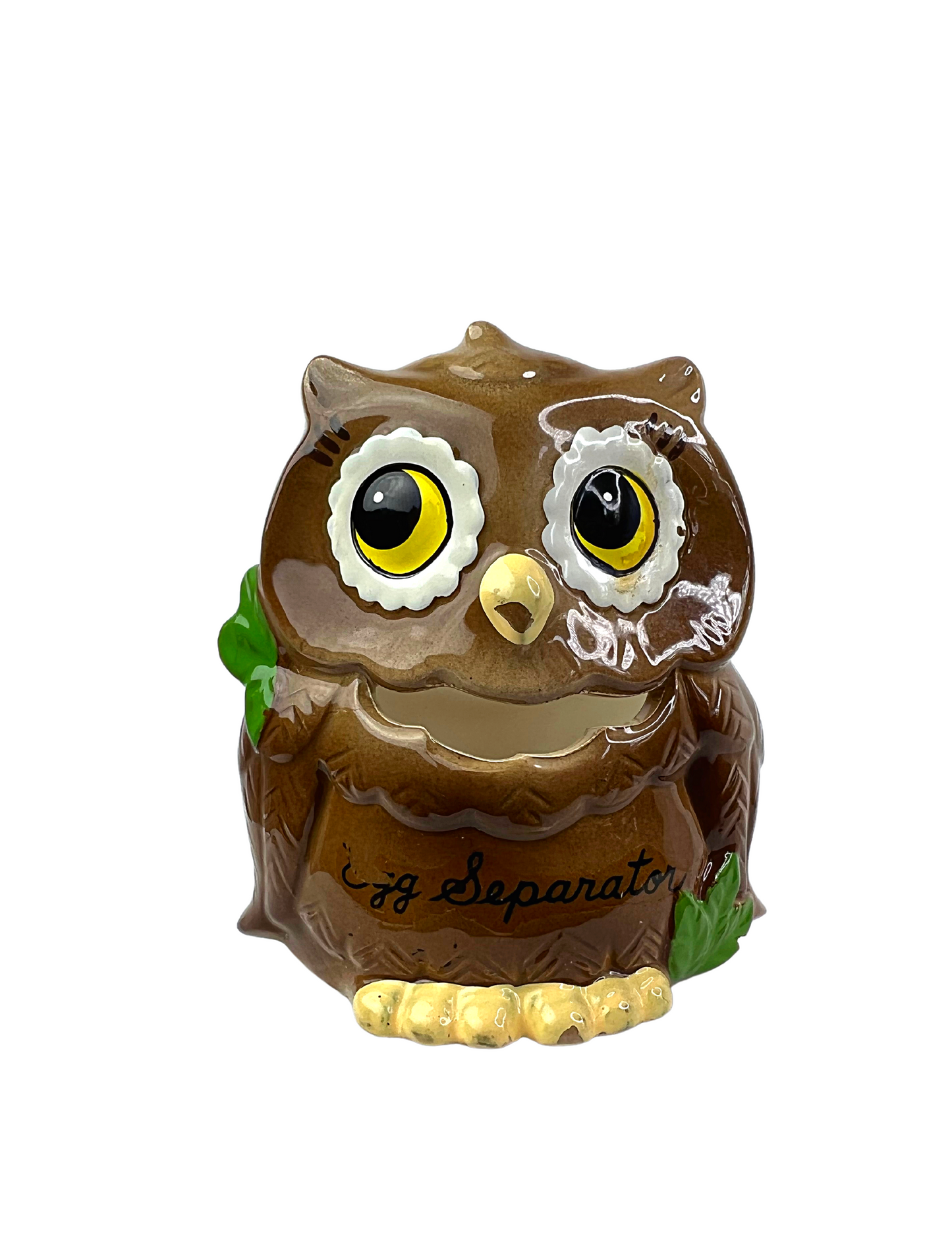 70’s Owl Retro Ceramic Egg Separator