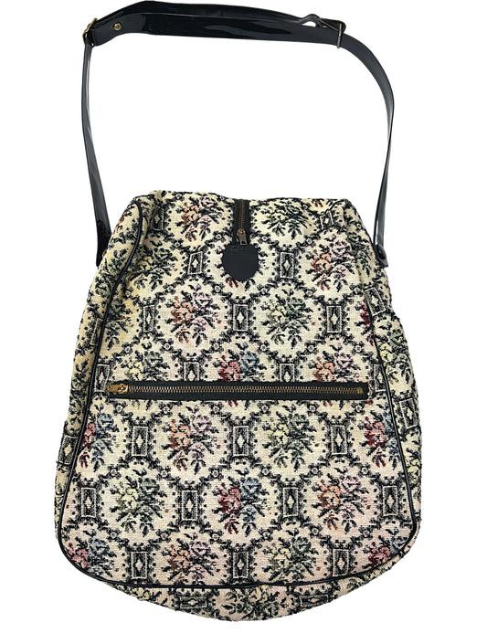 60's Needlepoint Tapestry Travel Shoe Bag