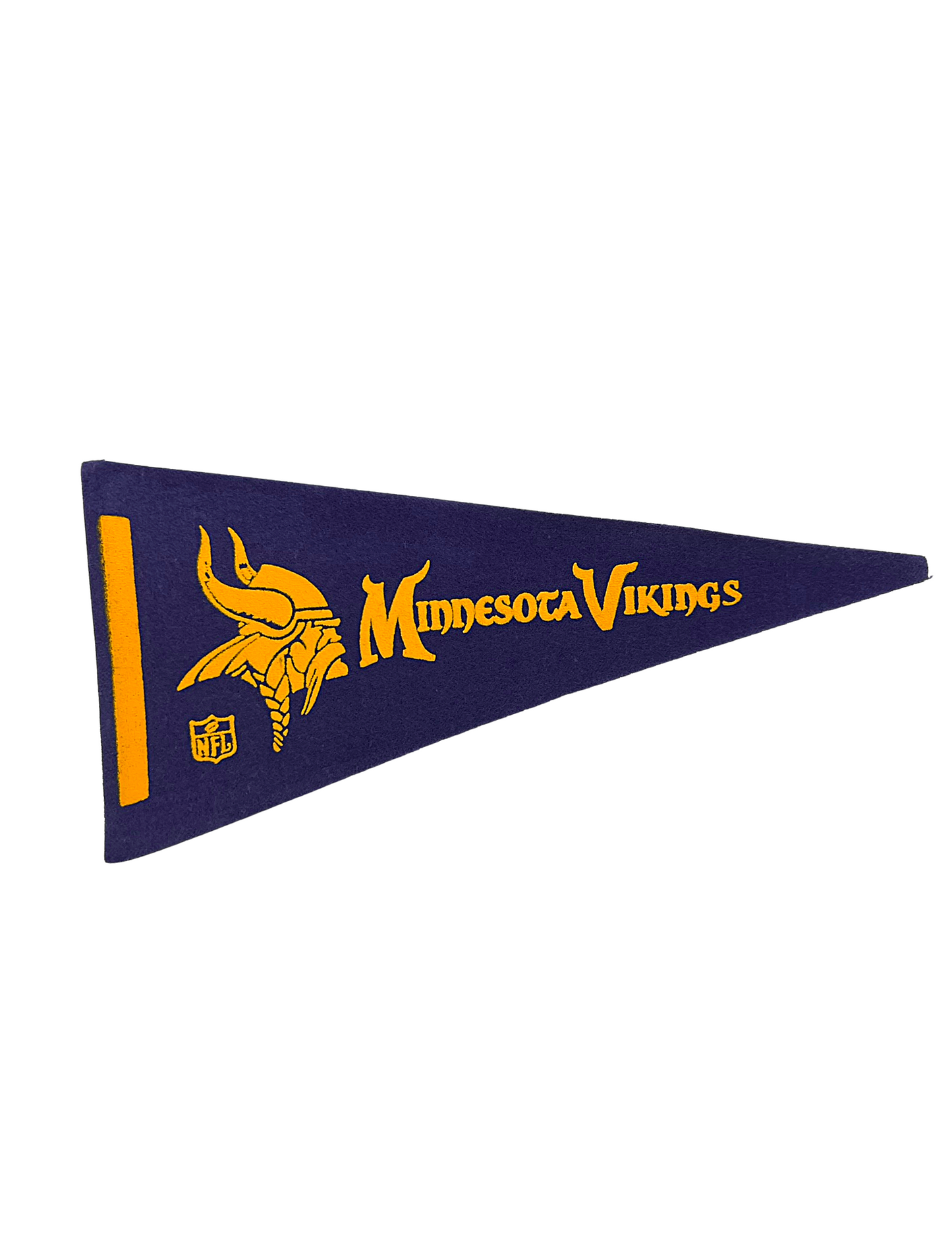 Vintage Minnesota Vikings Mini Football Felt Pennant 4.25” x 9”
