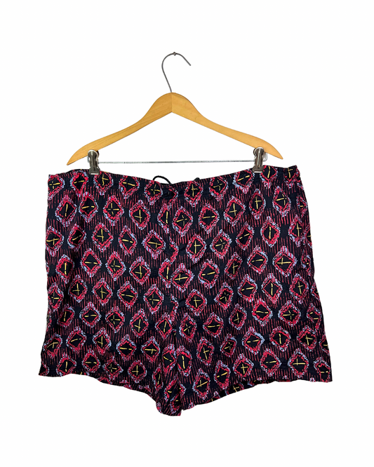 90’s Colorful 5” Swim Shorts Size XL