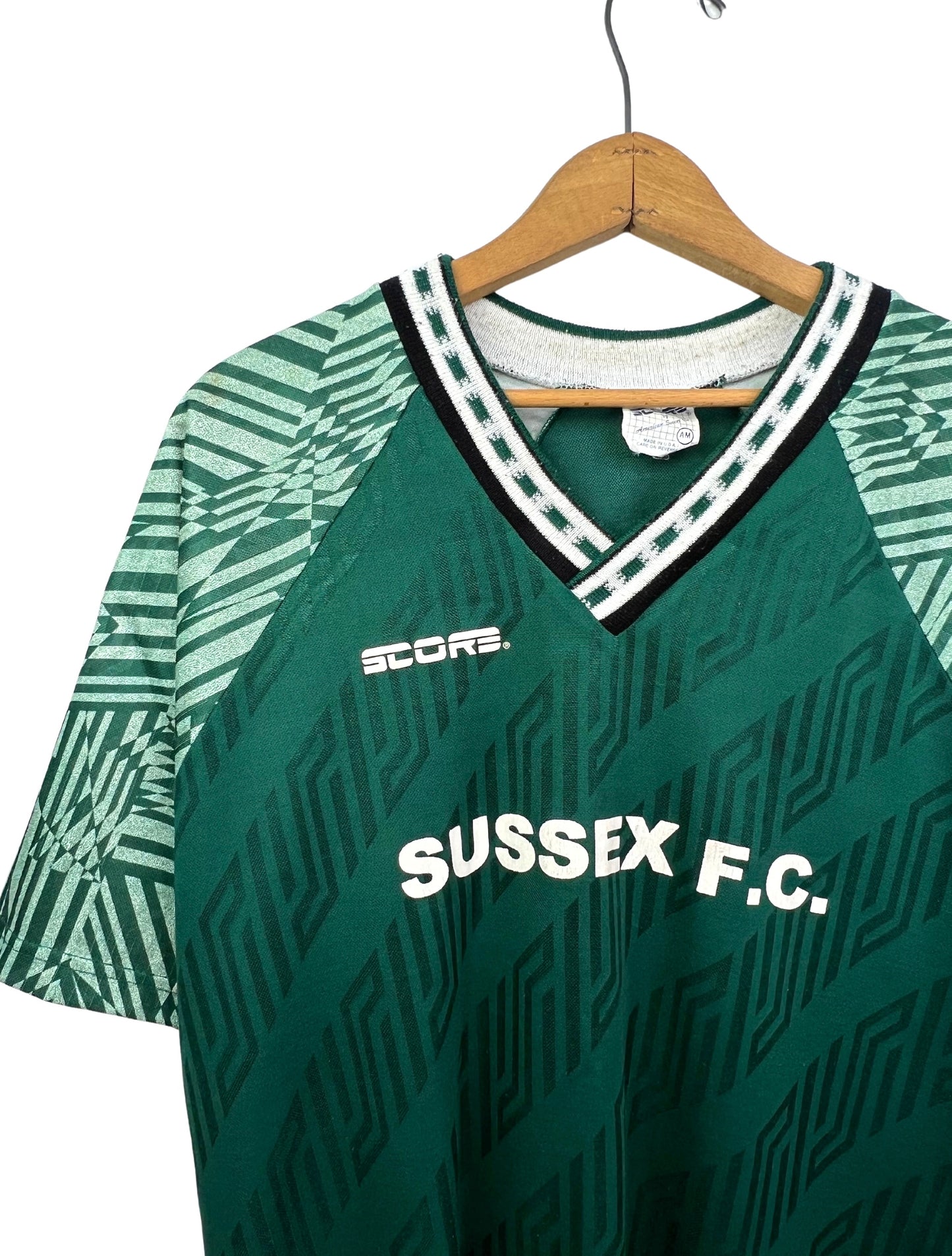 90's SUSSEX FC Southern Combination Football League Soccer Score #19 Jersey Size Medium