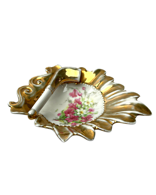 50’s Gold German Porcelain Ashtray