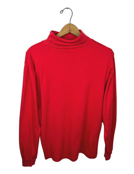 90’s Red Lexington Soft Basic Turtleneck