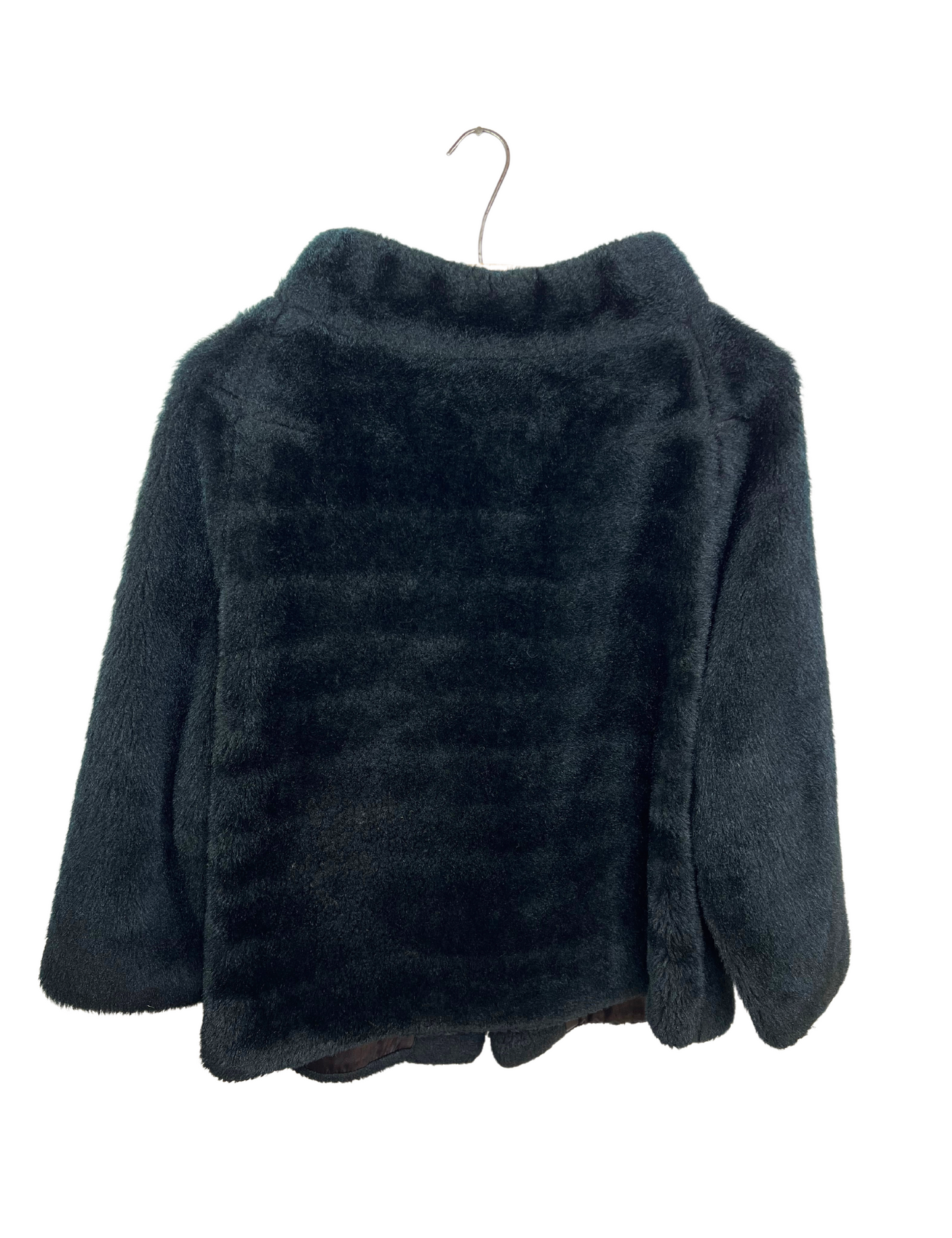 50’s Black Faux Fur Styled by Winter Fuzzy Jacket Size Medium