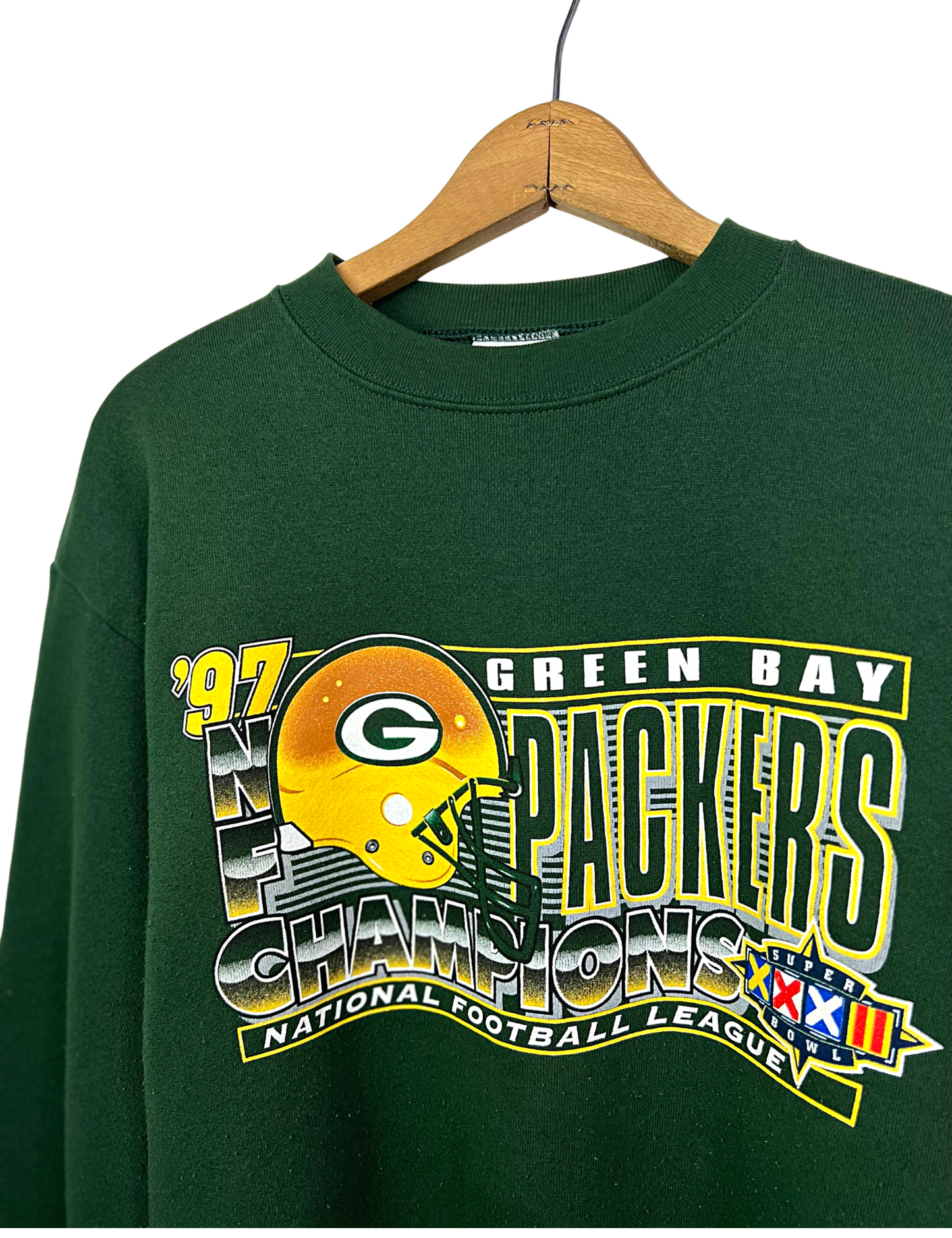 1997 Green Bay Packers NFC Champions Super Bowl XXII Tultex Sweatshirt