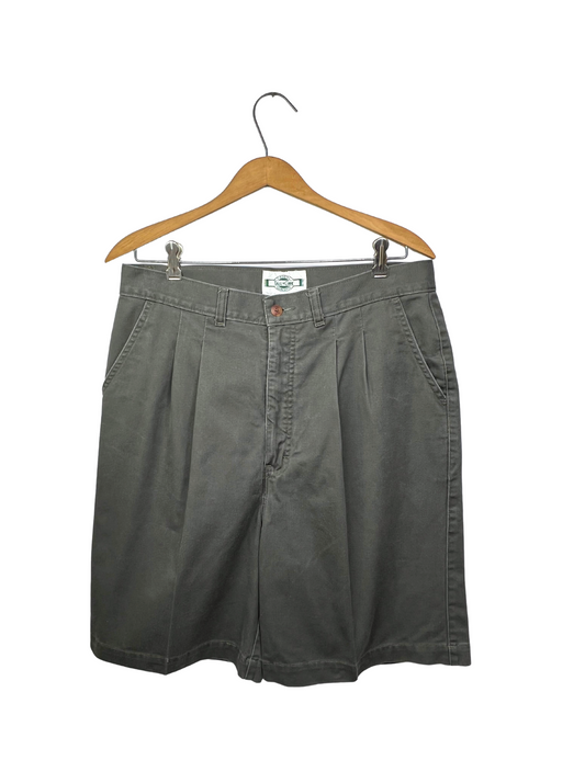 90’s Casual Tall Girl Concepts Olive Drab 9” Pleated Shorts Sz 12