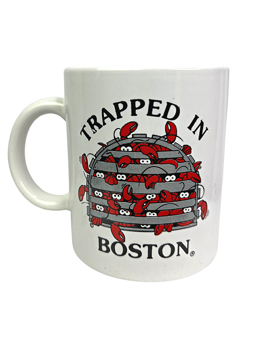 80’s Trapped in Boston, Massachusetts Lobster Souvenir 10oz Coffee Mug