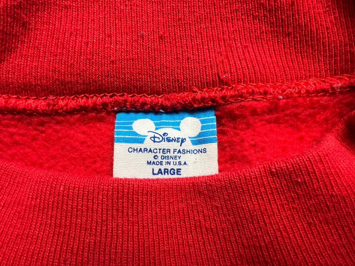 Vintage 80’s Disney Mickey Mouse Seasons Greetings Santa Sweatshirt