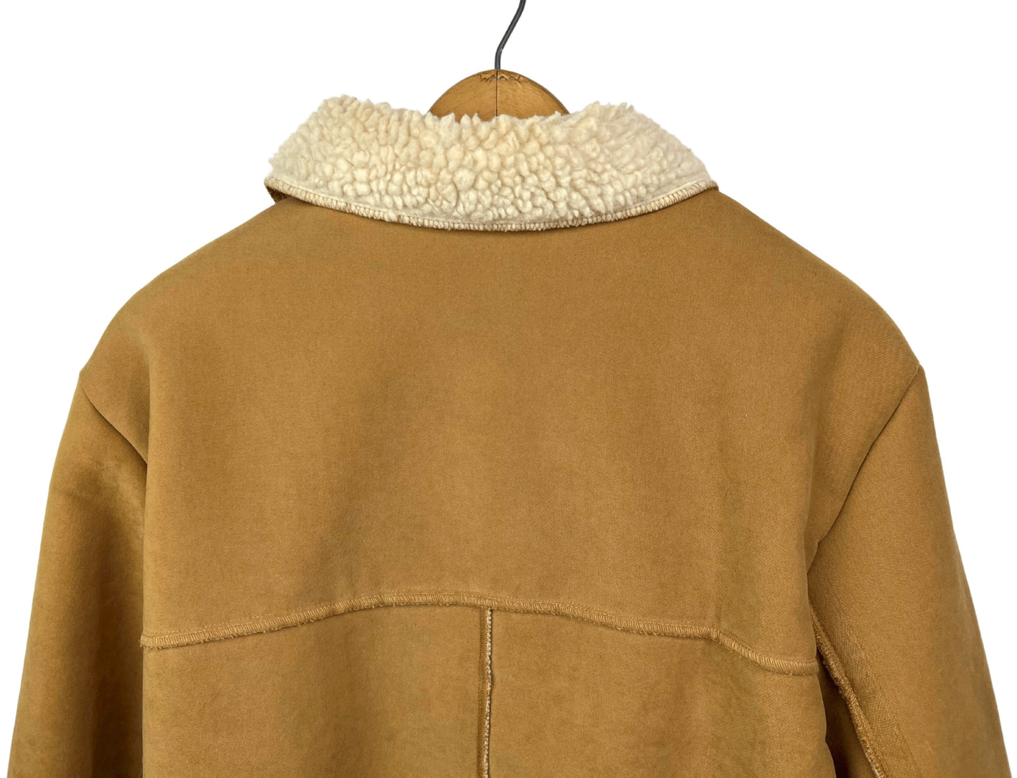 90’s Faux Suede Shearling Jacket Size X-Large
