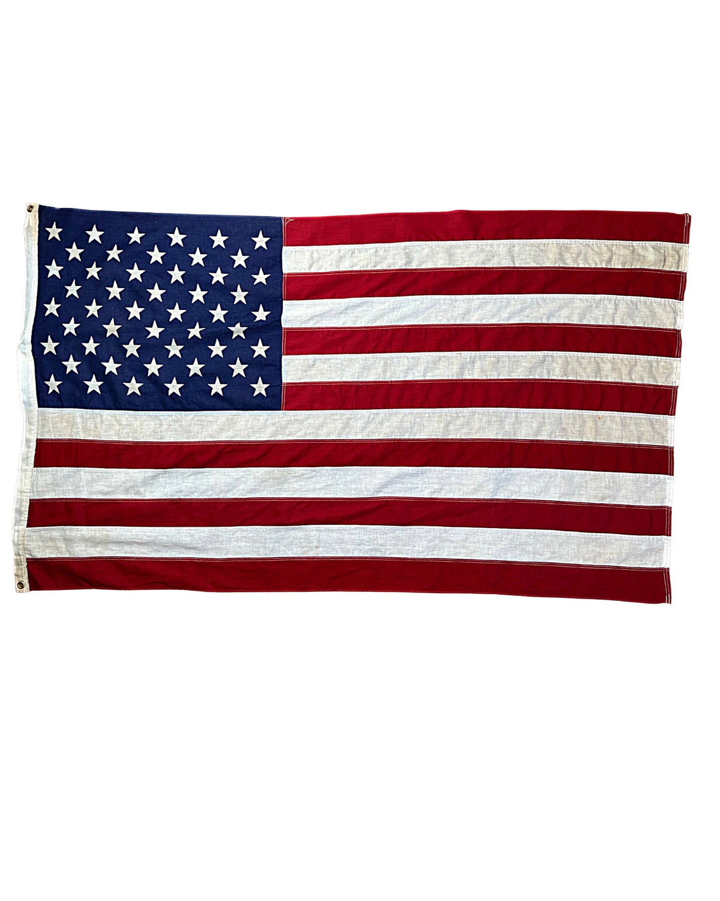 Vintage Large American USA Cotton Flag 55” x 32”