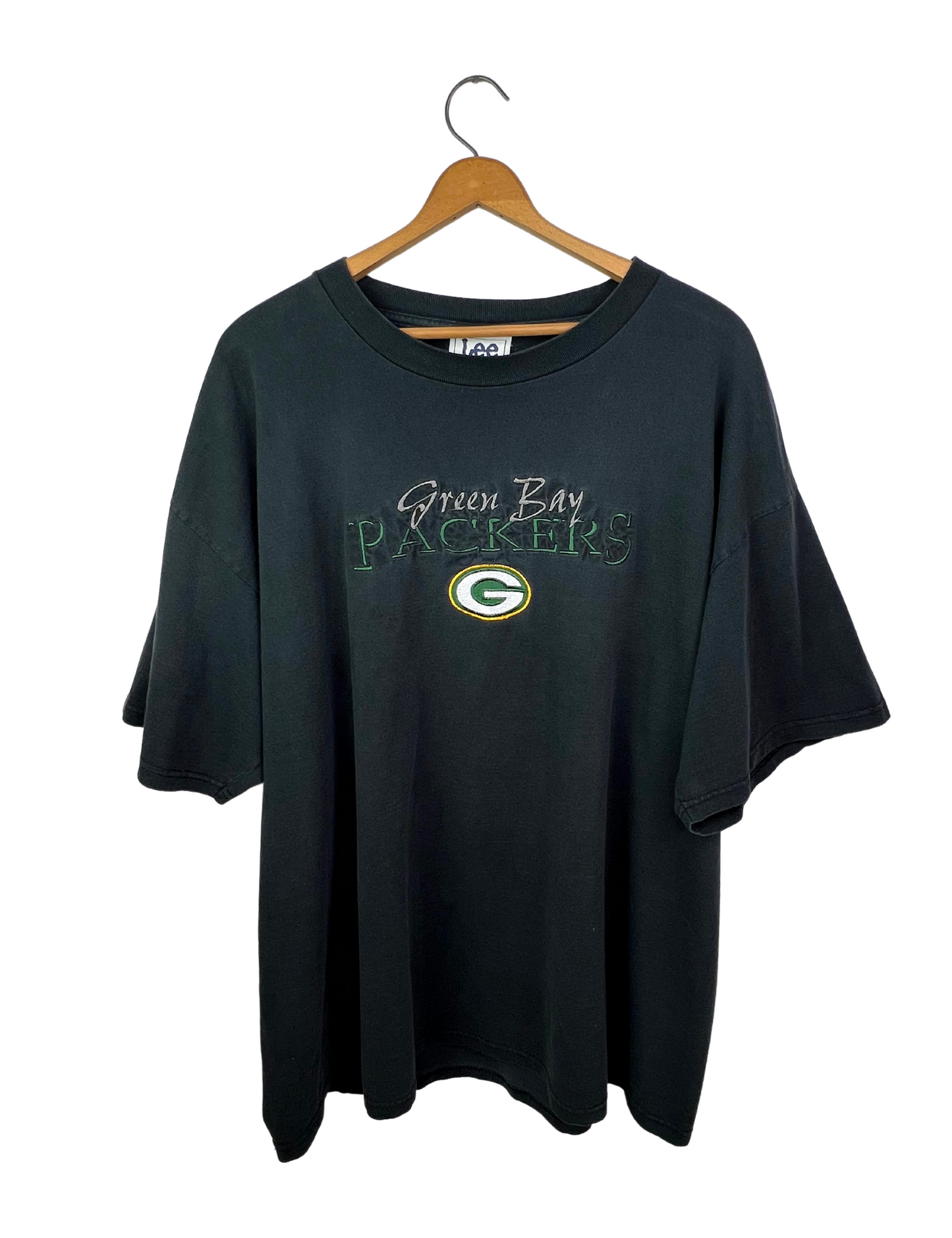 90's Green Bay PACKERS Football 100% Cotton T-shirt Size 2XL