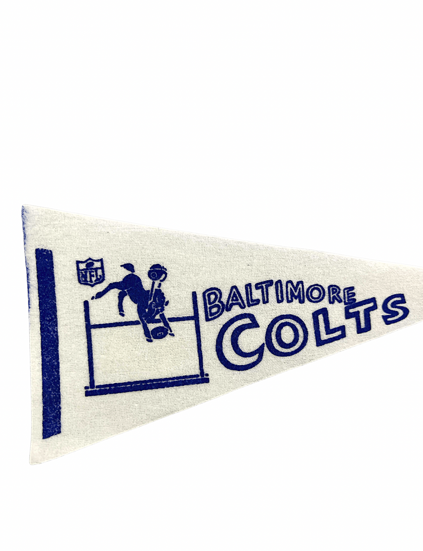 Vintage Baltimore Colts Rare! Mini Football Felt Pennant 9” x 4.25”