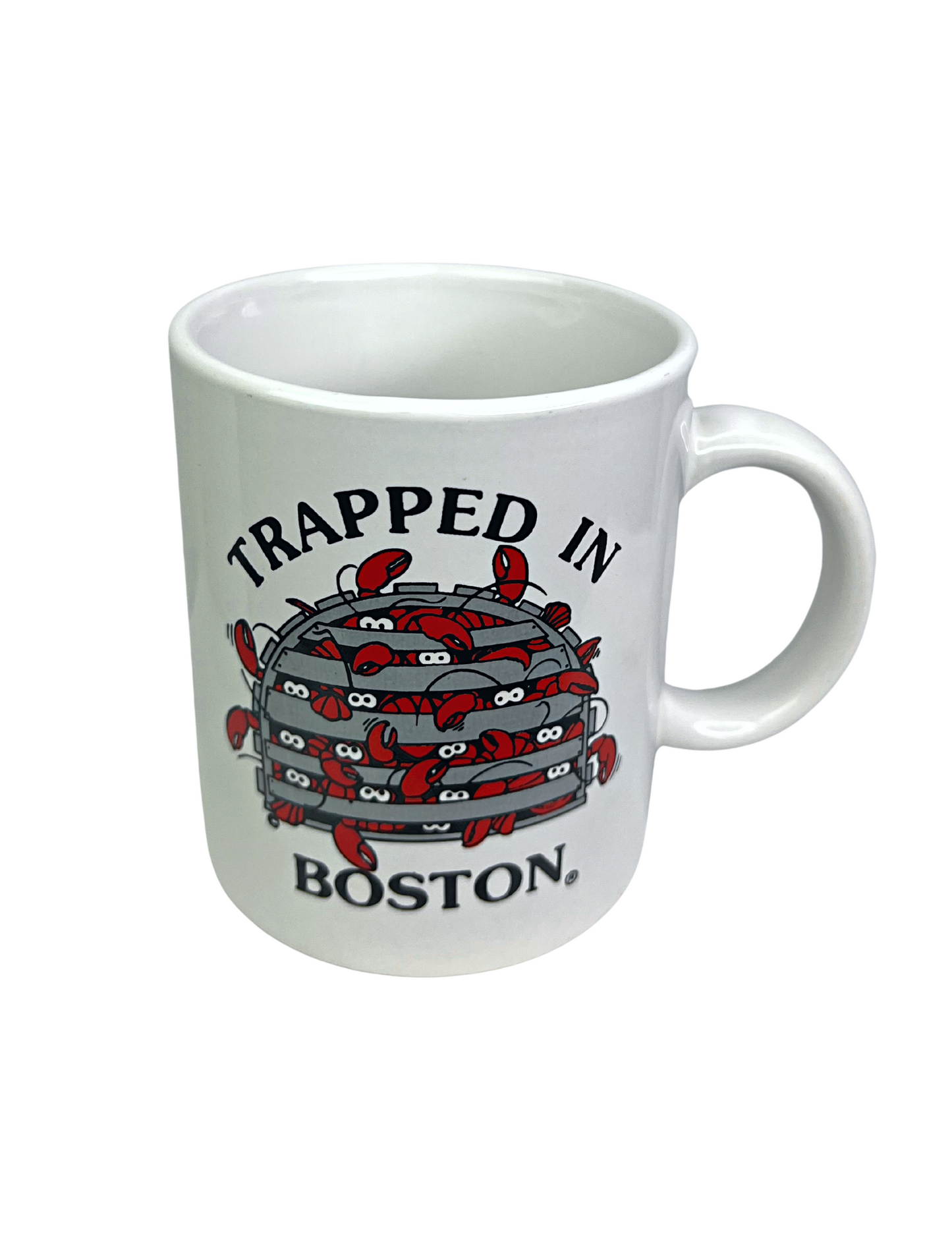 80’s Trapped in Boston, Massachusetts Lobster Souvenir 10oz Coffee Mug