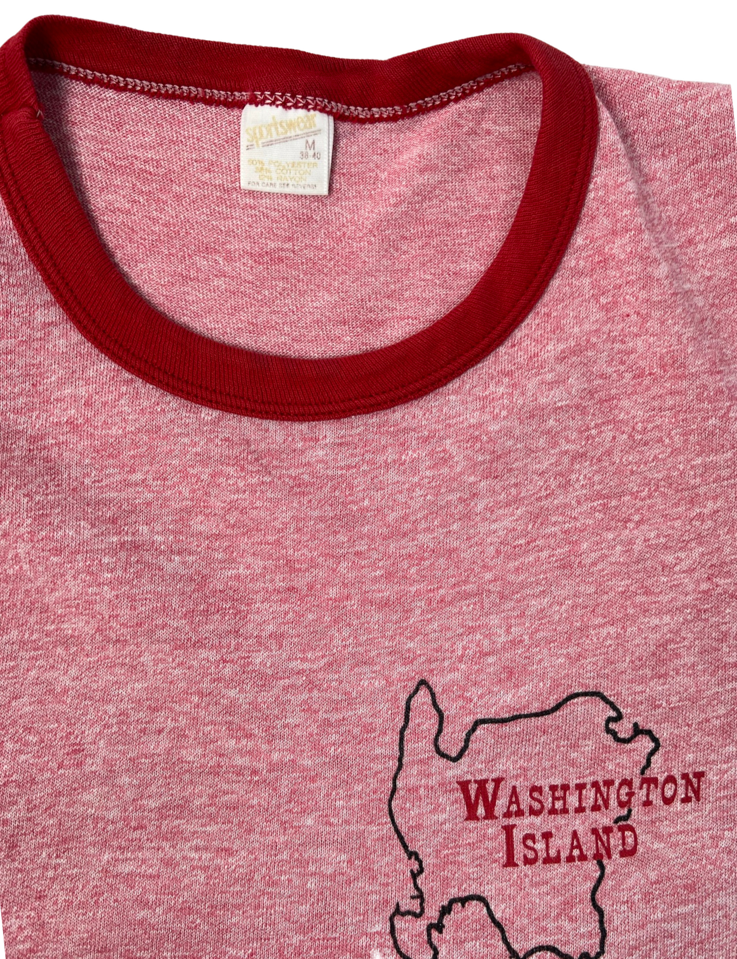 80’s Washington Island Door County Super Soft Tri-Blend Raglan Tshirt