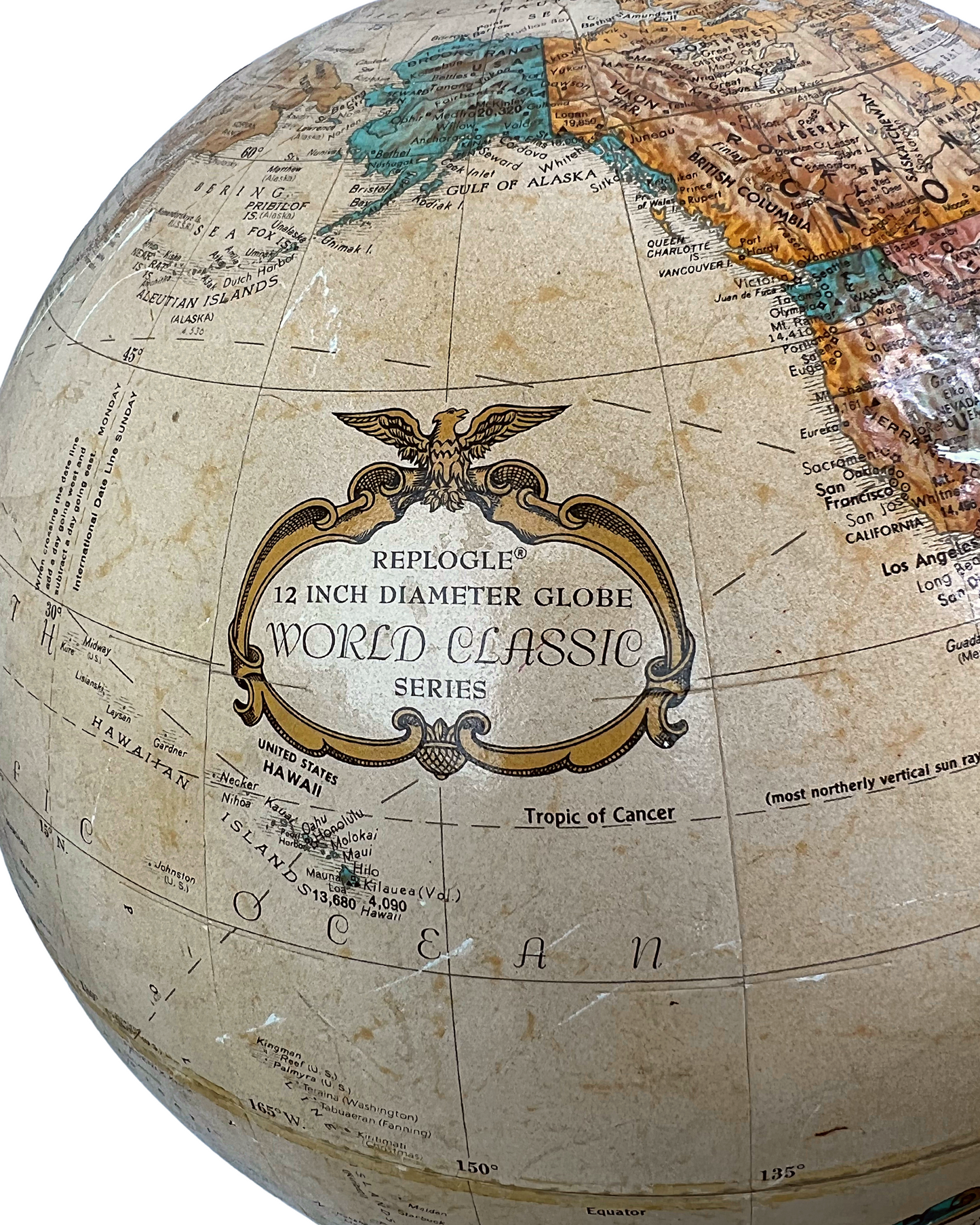 50’s Replogle 12” World Classic Desktop Globe