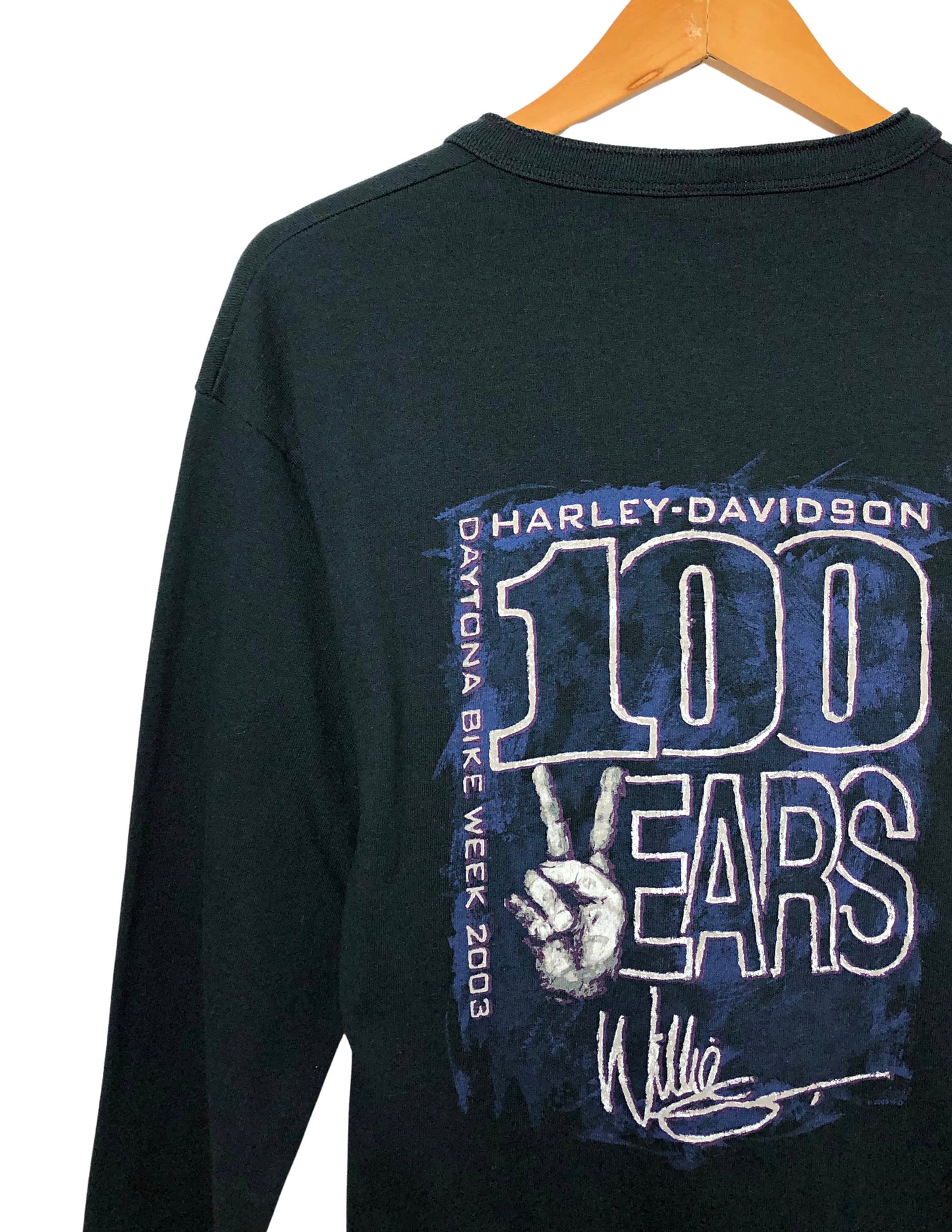 2003 HARLEY DAVIDSON Motorcycles 100 Year Anniversary Willie G Henley Tee Size M/L