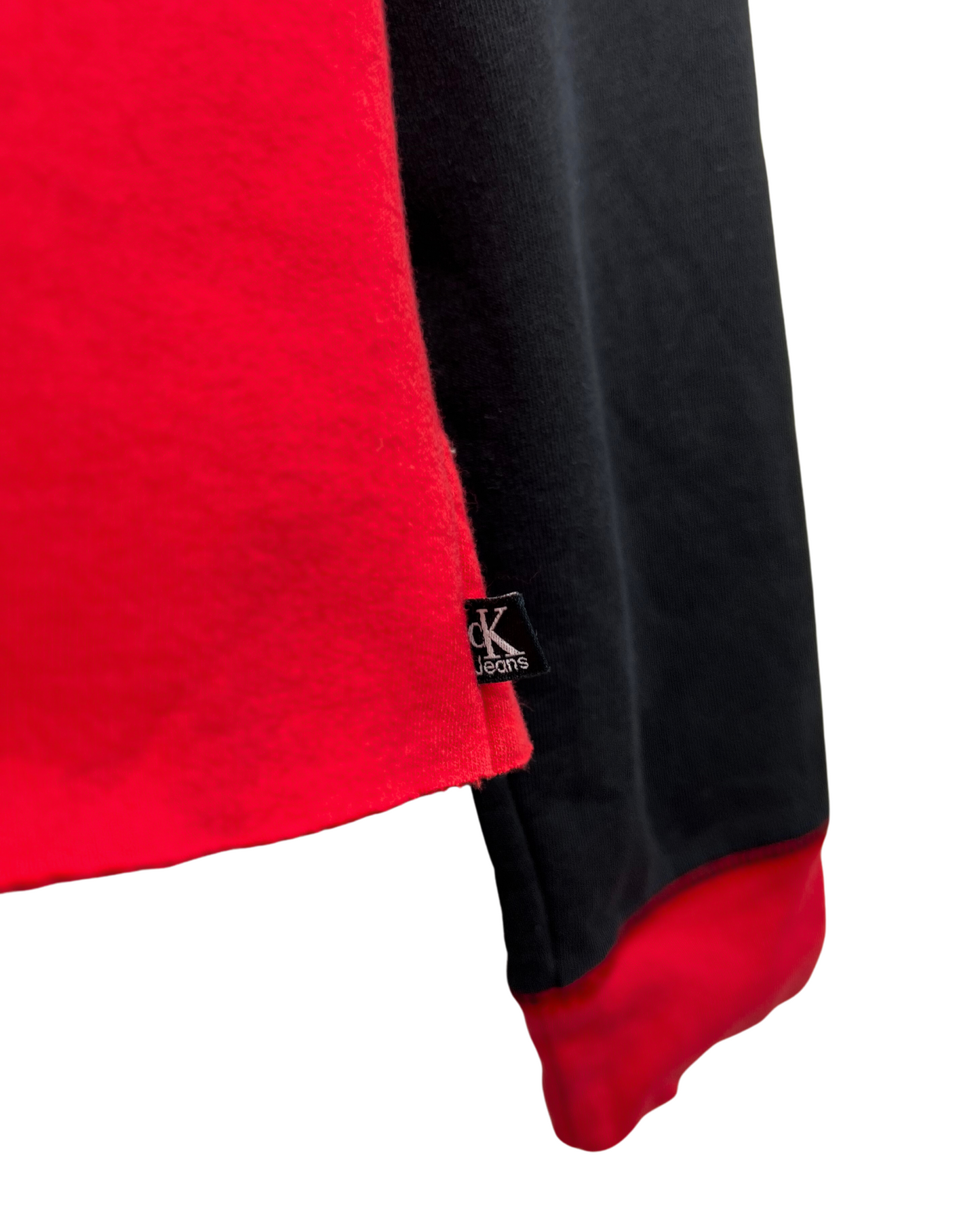 90’s Calvin Klein CK JEANS Raglan Crop Sweatshirt Sz S/M