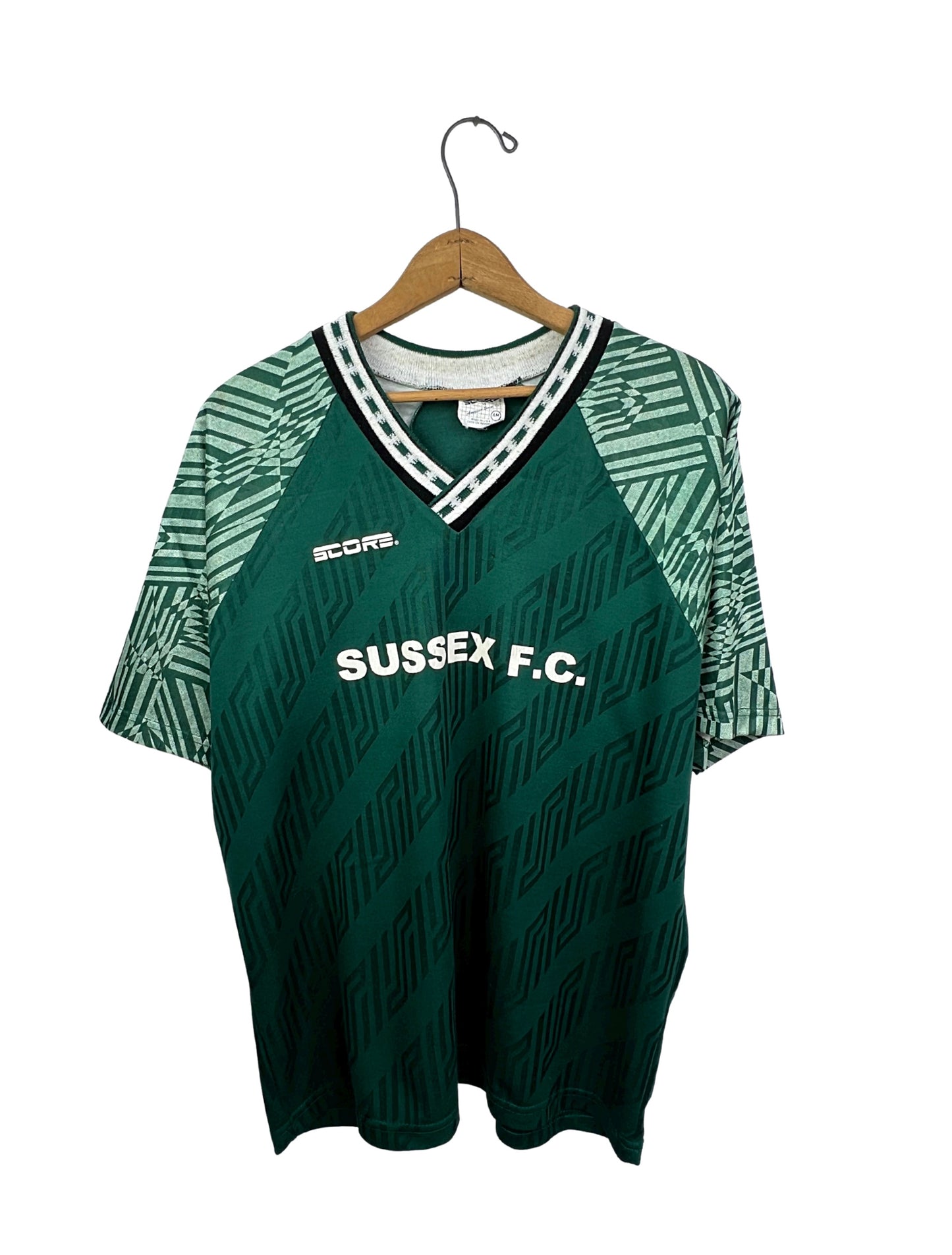 90's SUSSEX FC Southern Combination Football League Soccer Score #19 Jersey Size Medium