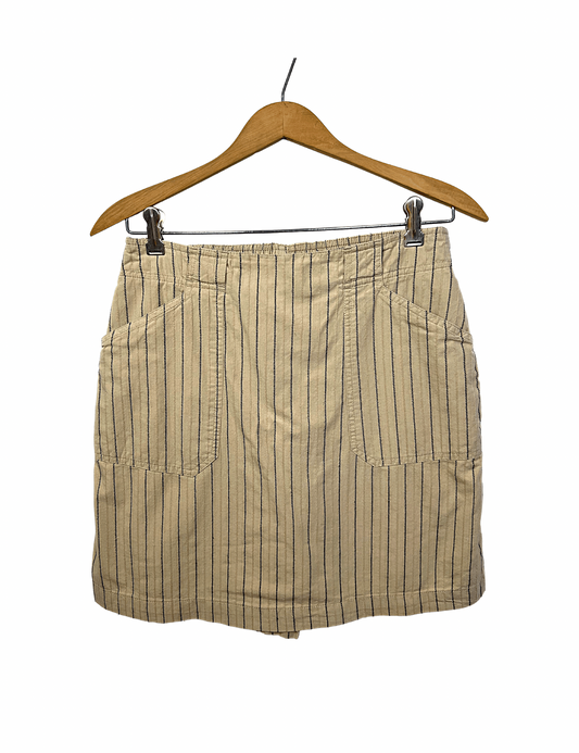 00’s Y2K Khaki Stripe Mini Skort Skirt
