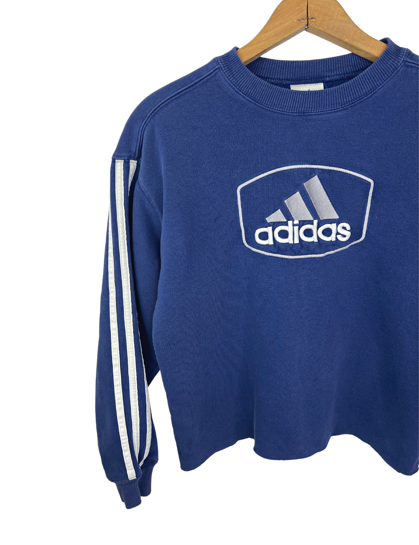 90’s Adidas Trefoil Logo Cropped Sweatshirt