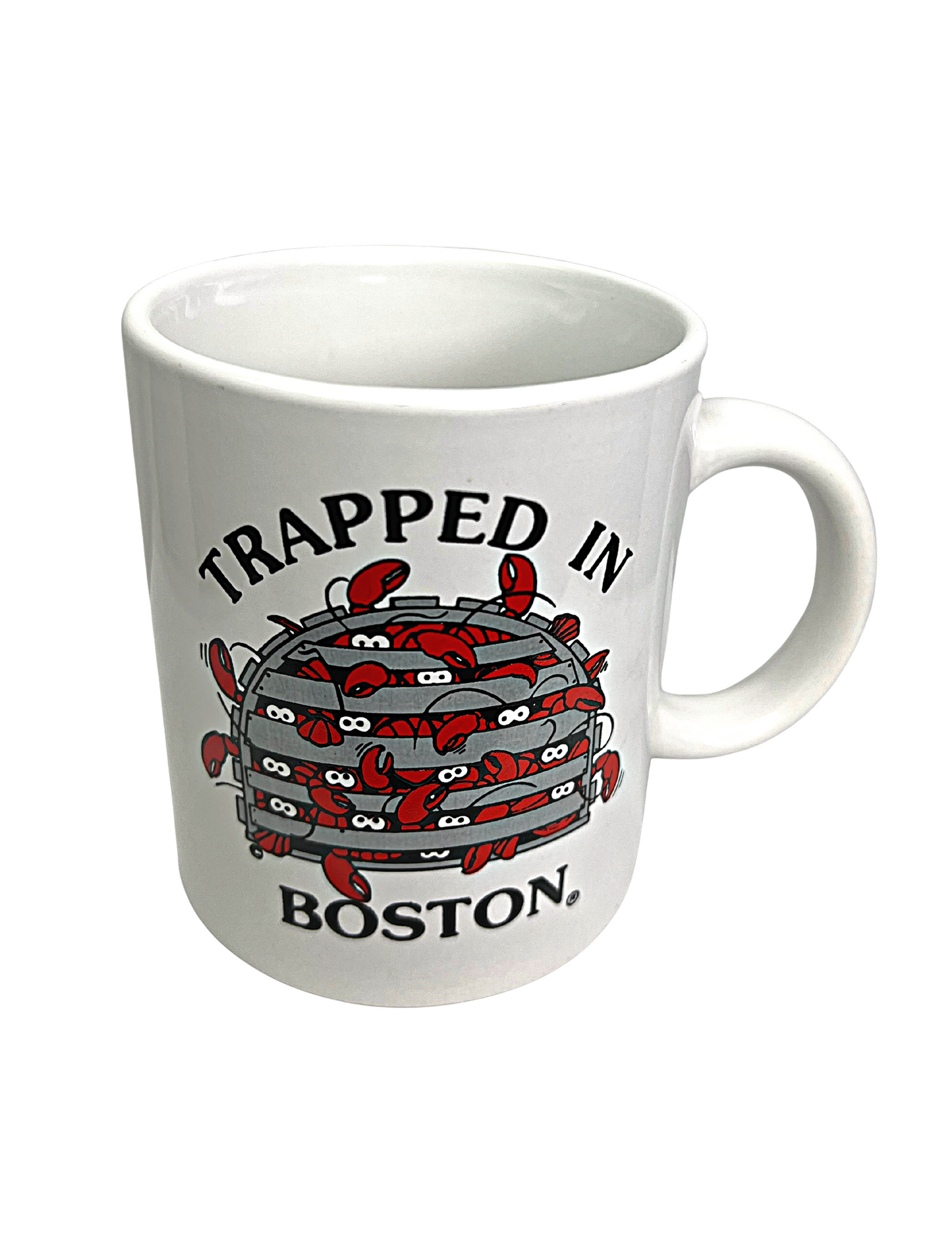 80’s Trapped in Boston, Massachusetts Lobster Souvenir 10oz Coffee Mug