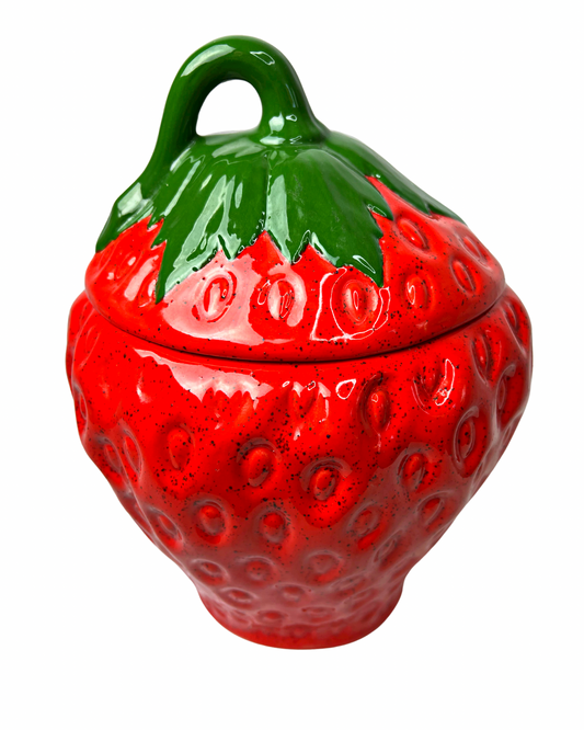 60’s Strawberry Ceramic Cookie Jar