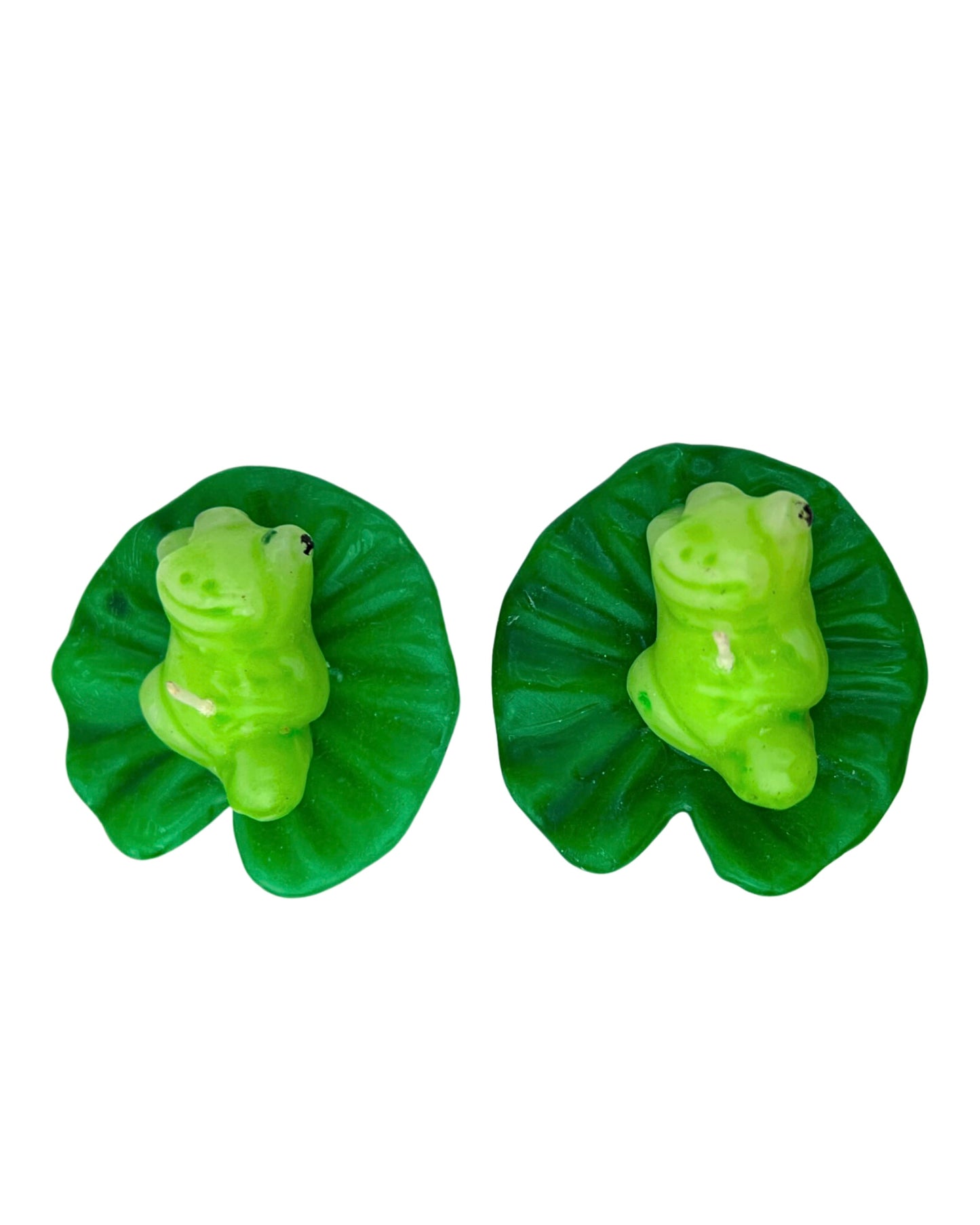 00’s Y2K Set of 2 Floating Frogs Candles