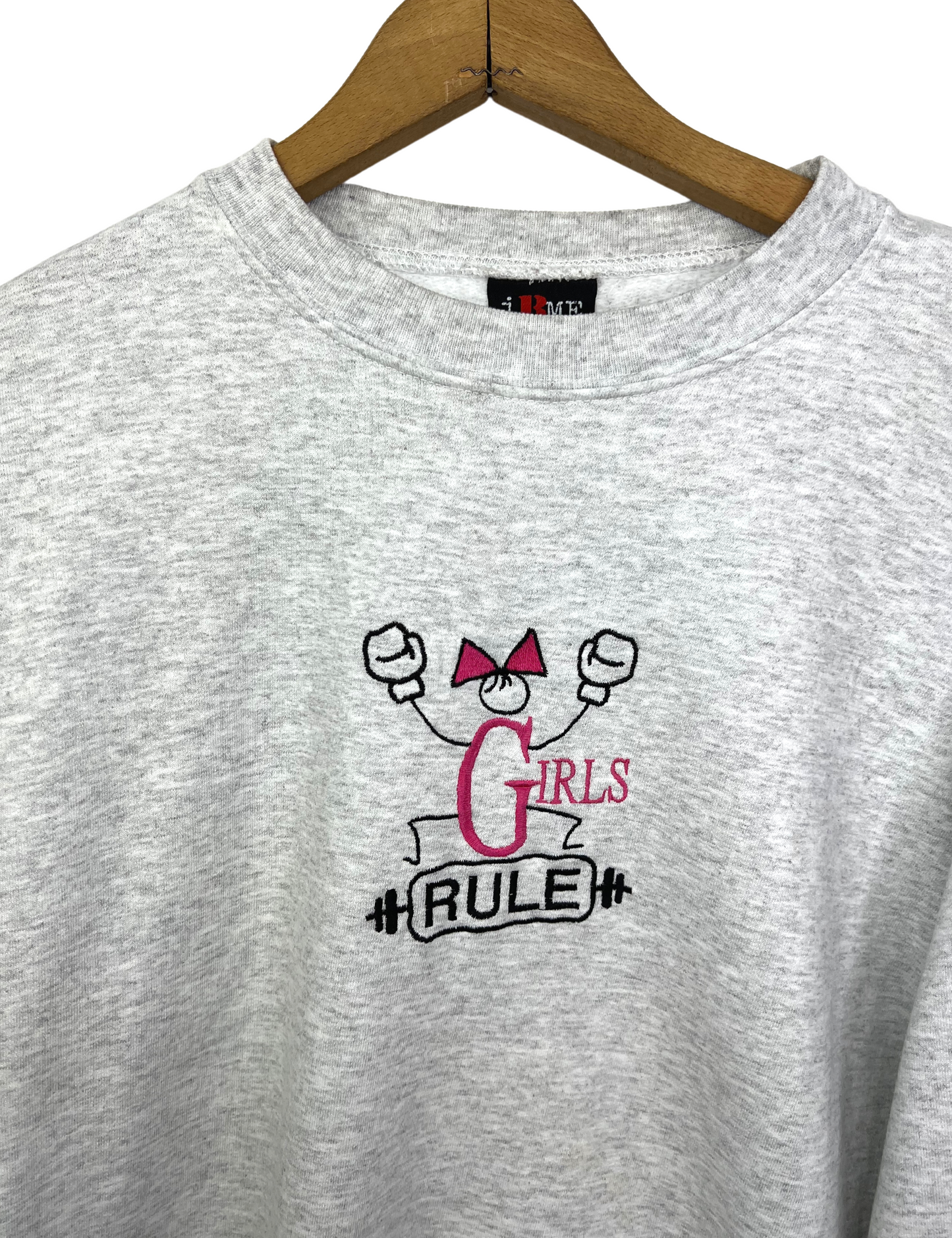90’s Y2K Girls Rule Crop Sweatshirt
