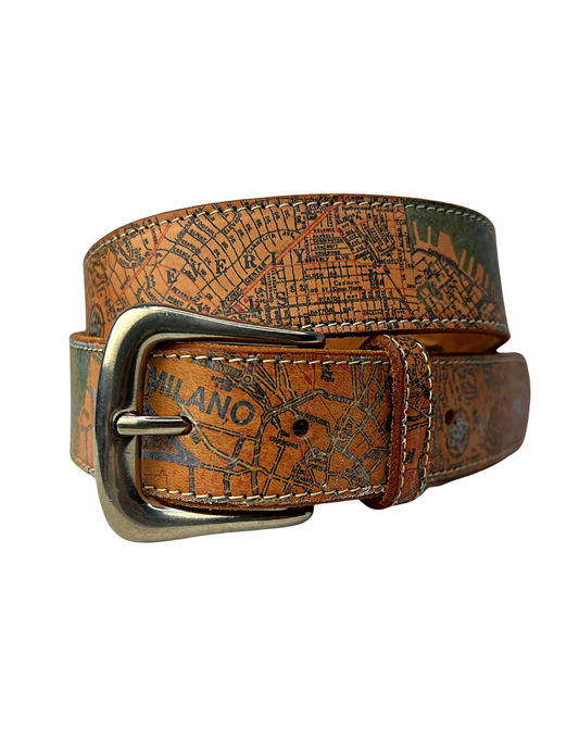 90’s Leather Map The Limited Belt Size L