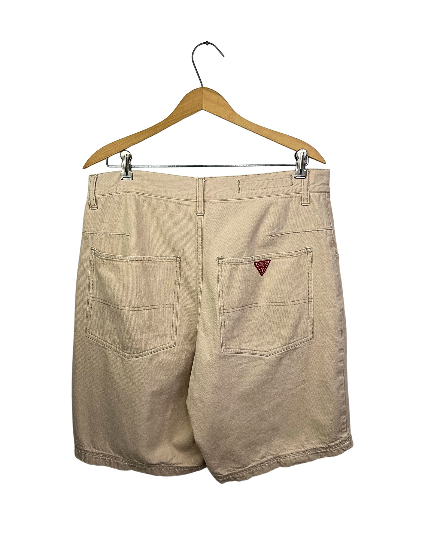 90’s Guess Jeans 5 Pocket Khaki 10” Jean Shorts Size 32/34